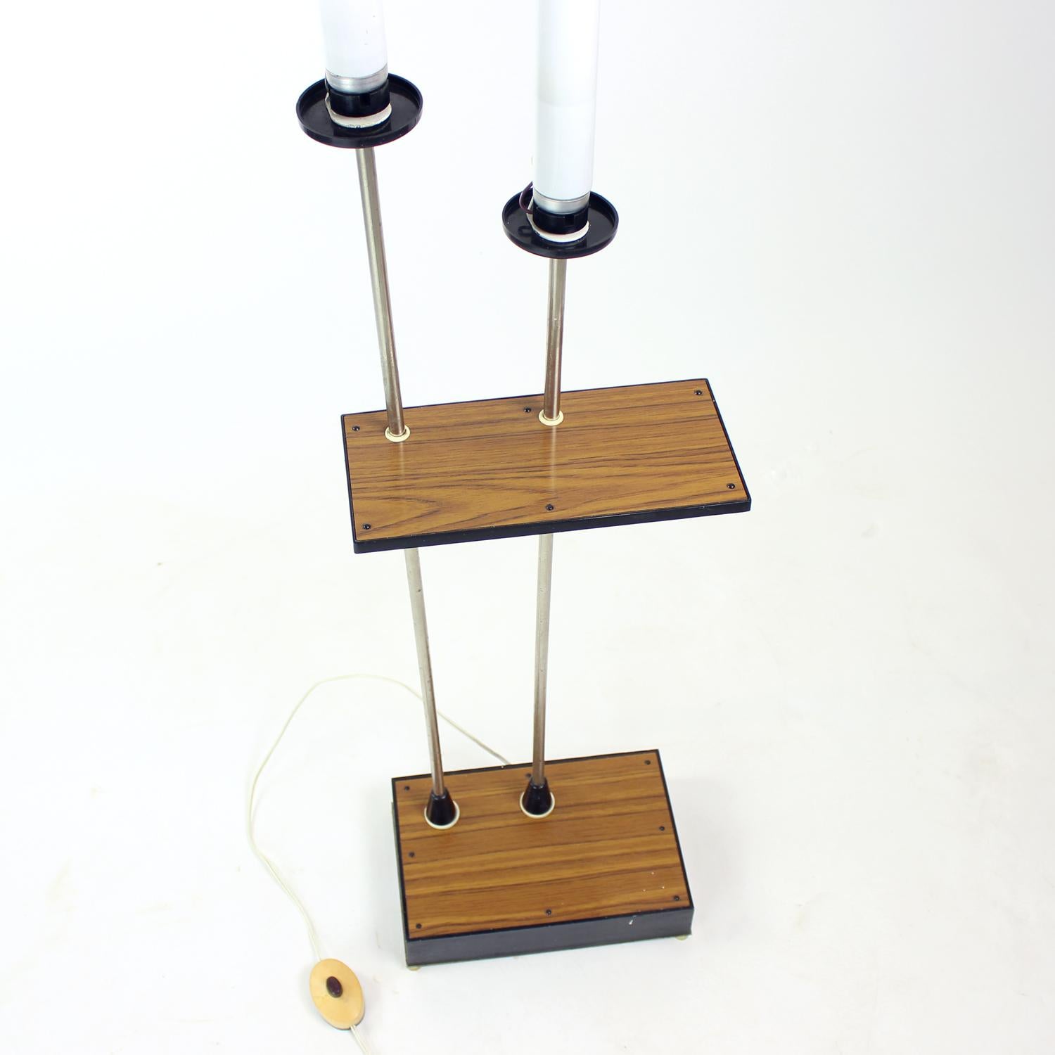 Tall Midcentury Freestanding Light With Neon Lights, Soviet Russian Circa 1960s 3
