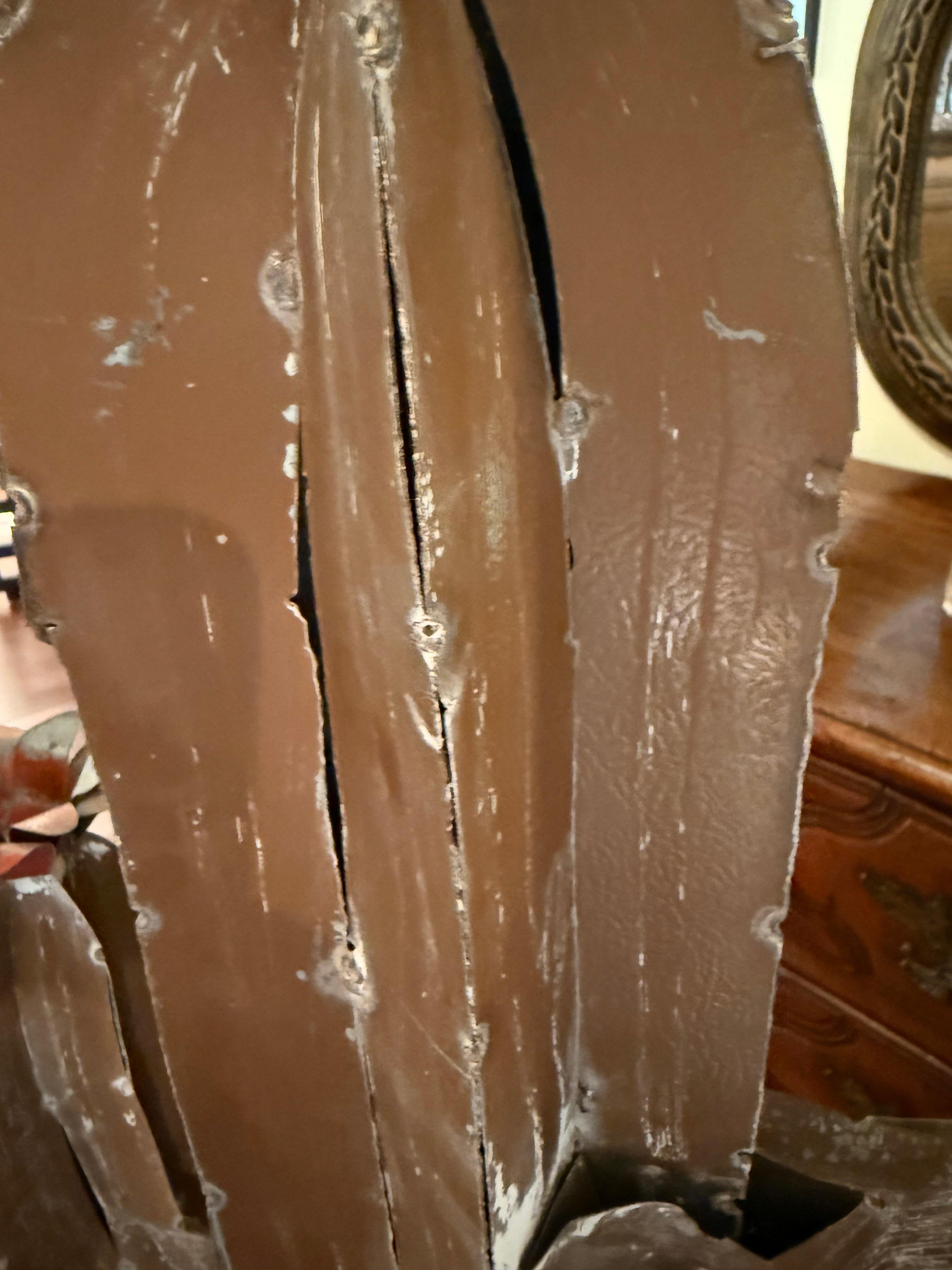 Hohe moderne Kaktus-Gartenskulptur aus der Mitte des Jahrhunderts (amerikanisch) im Angebot