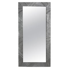 Tall Mirror Mirror with Brulalist Textured Frame, Solace