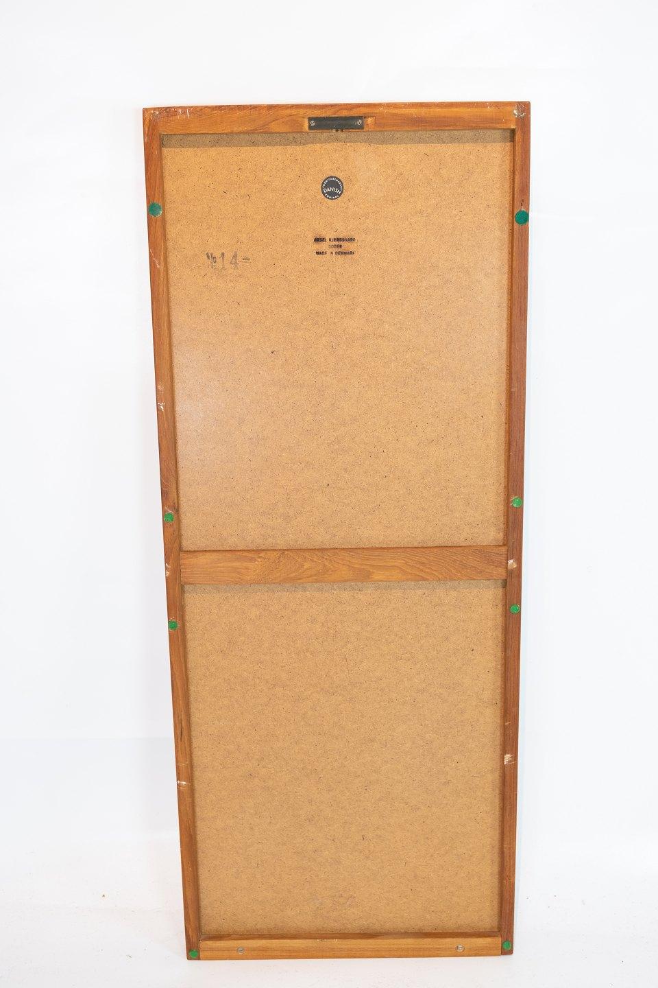 Mid-Century Modern Tall Mirror Frame Made In Oak Designed By Aksel Kjærsgaard From 1960s For Sale