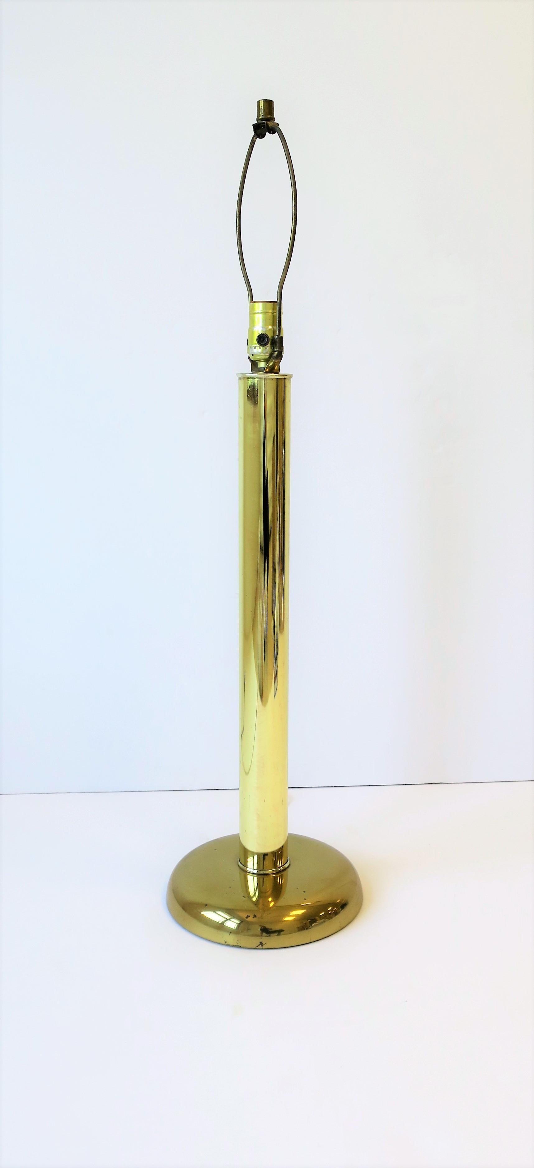 Plated Tall Modern Brass Table Lamp