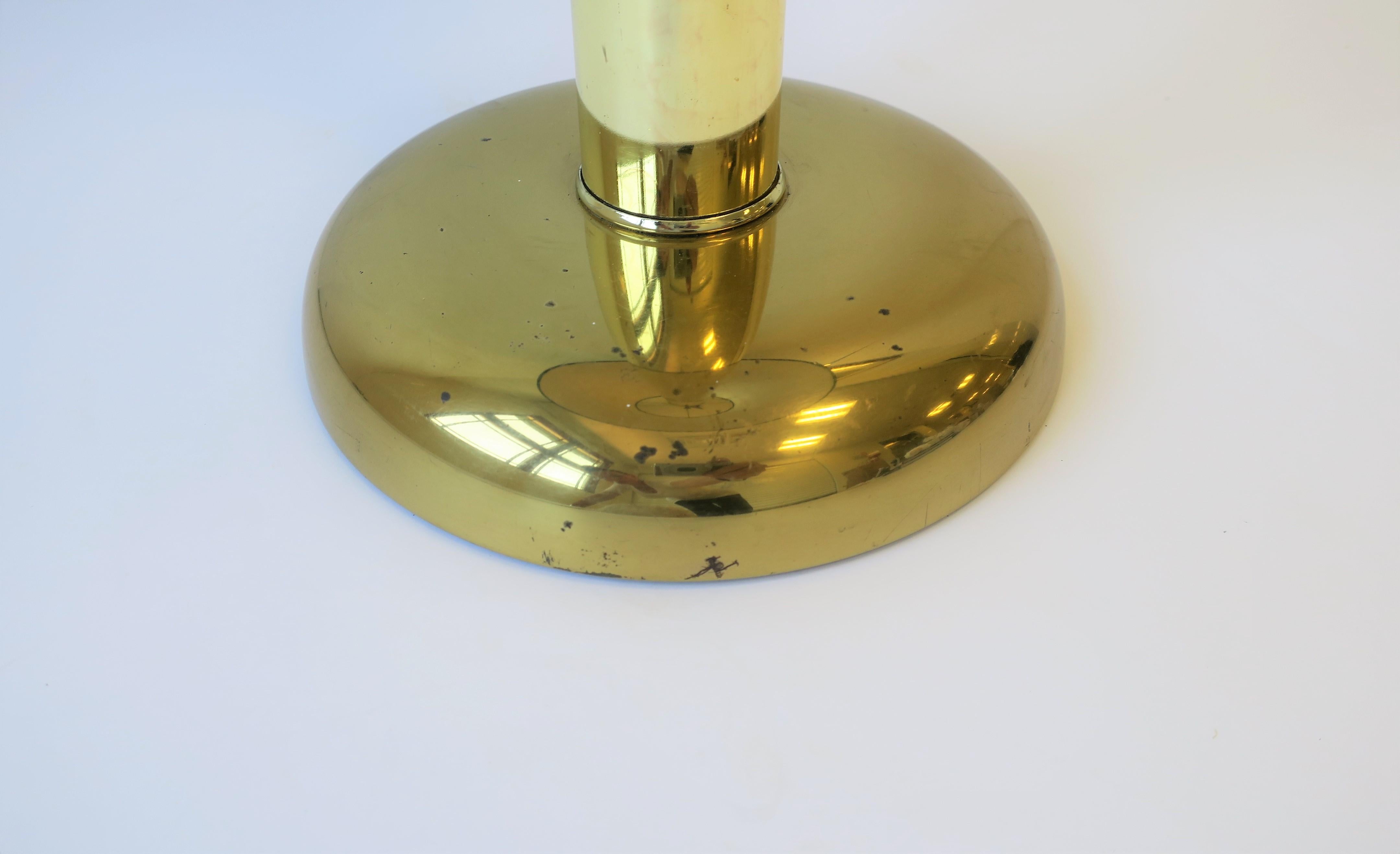 Late 20th Century Tall Modern Brass Table Lamp