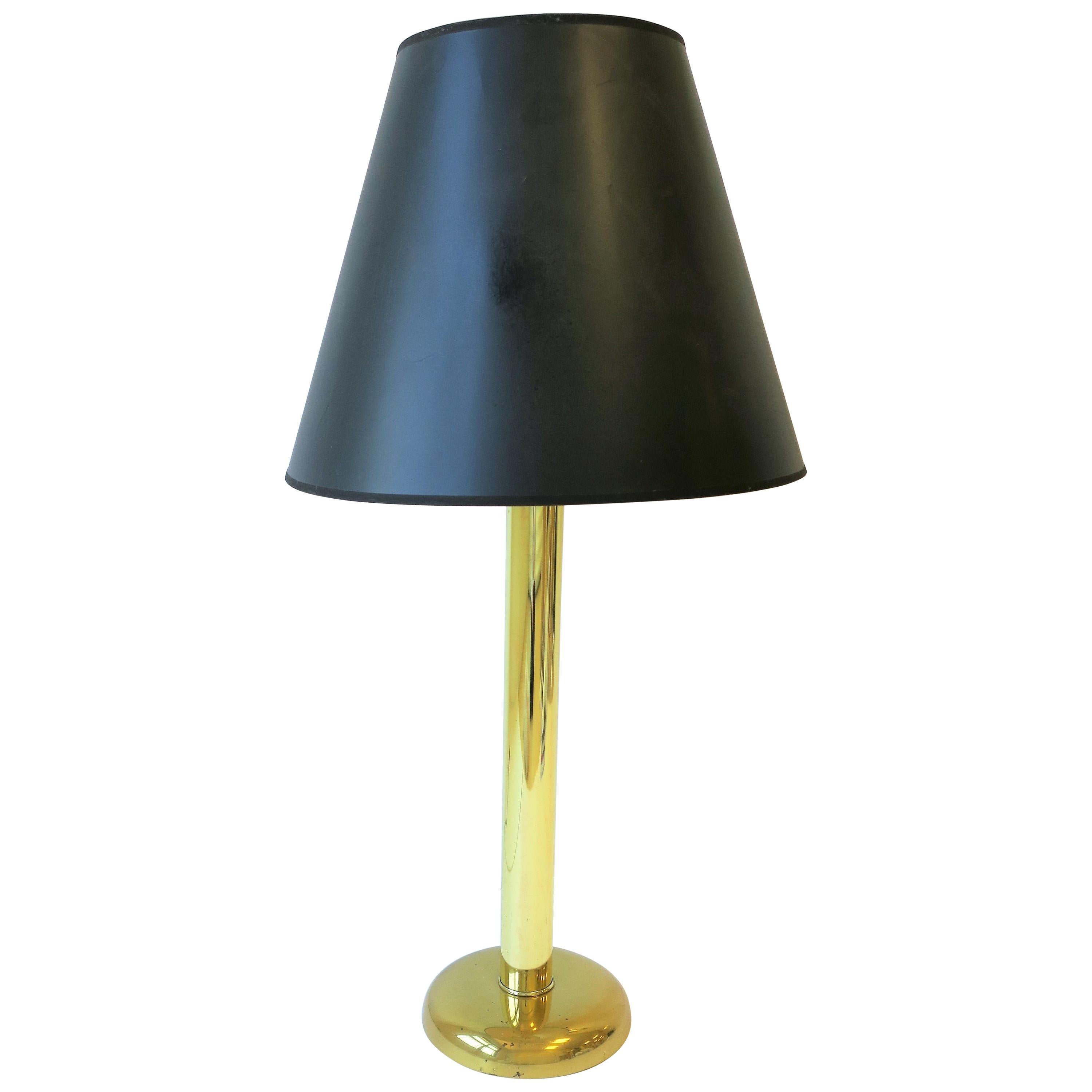 Tall Modern Brass Table Lamp