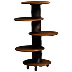 Tall Modern Shelving Unit, France, circa 1950