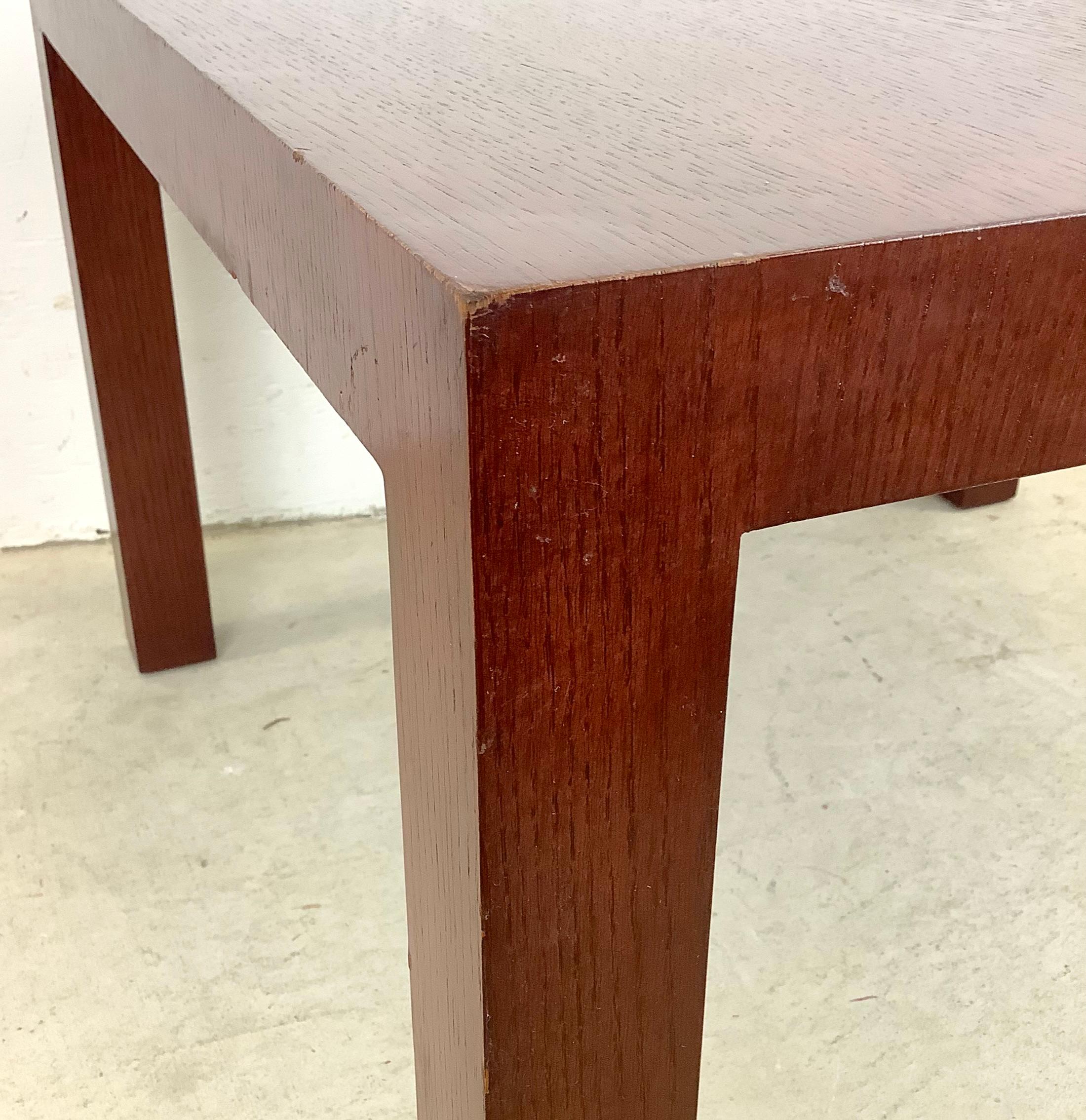 Tall Modern Square Side Table by Knoll For Sale 4