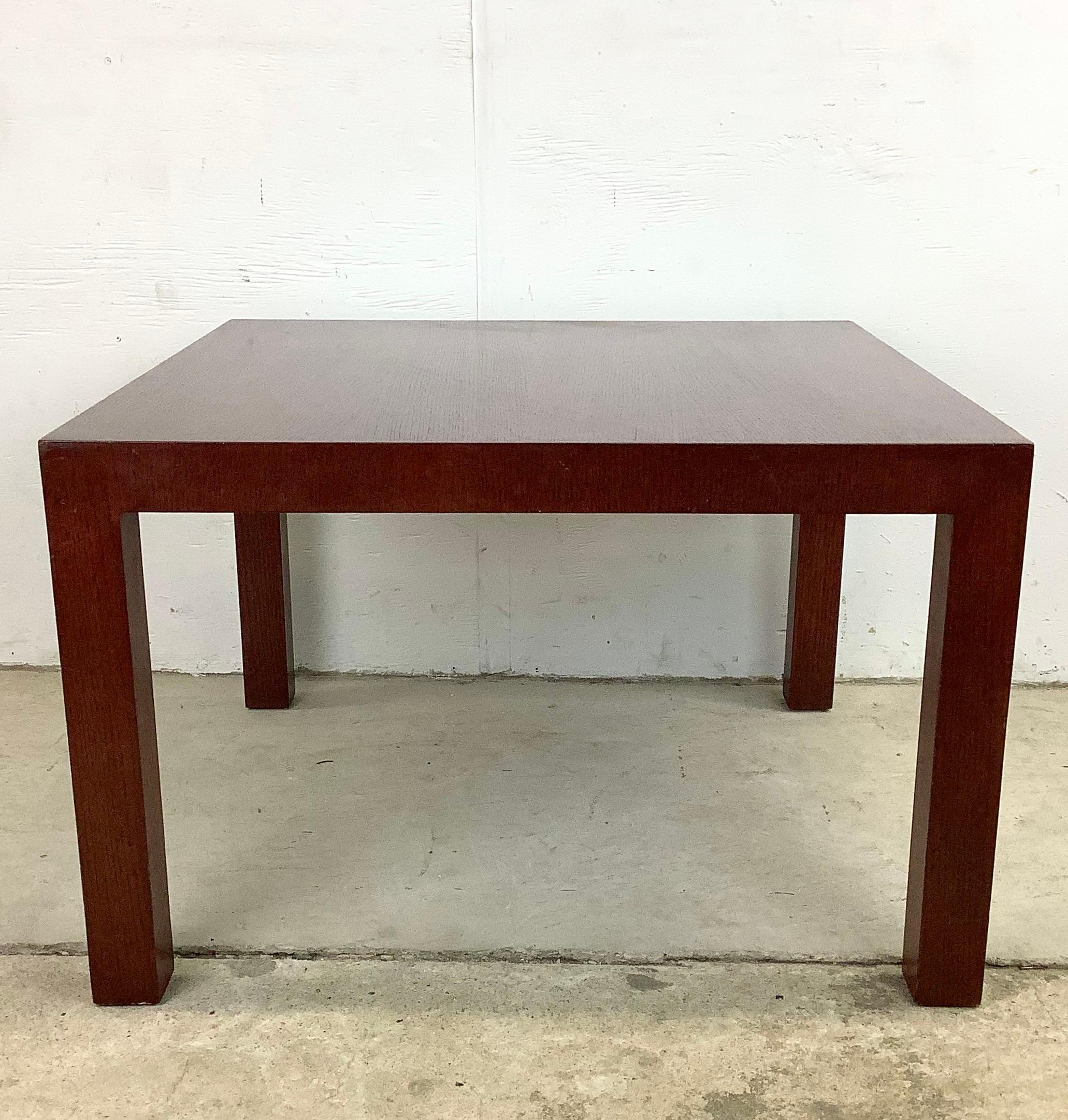 Mid-Century Modern Grande table d'appoint carrée moderne de Knoll en vente