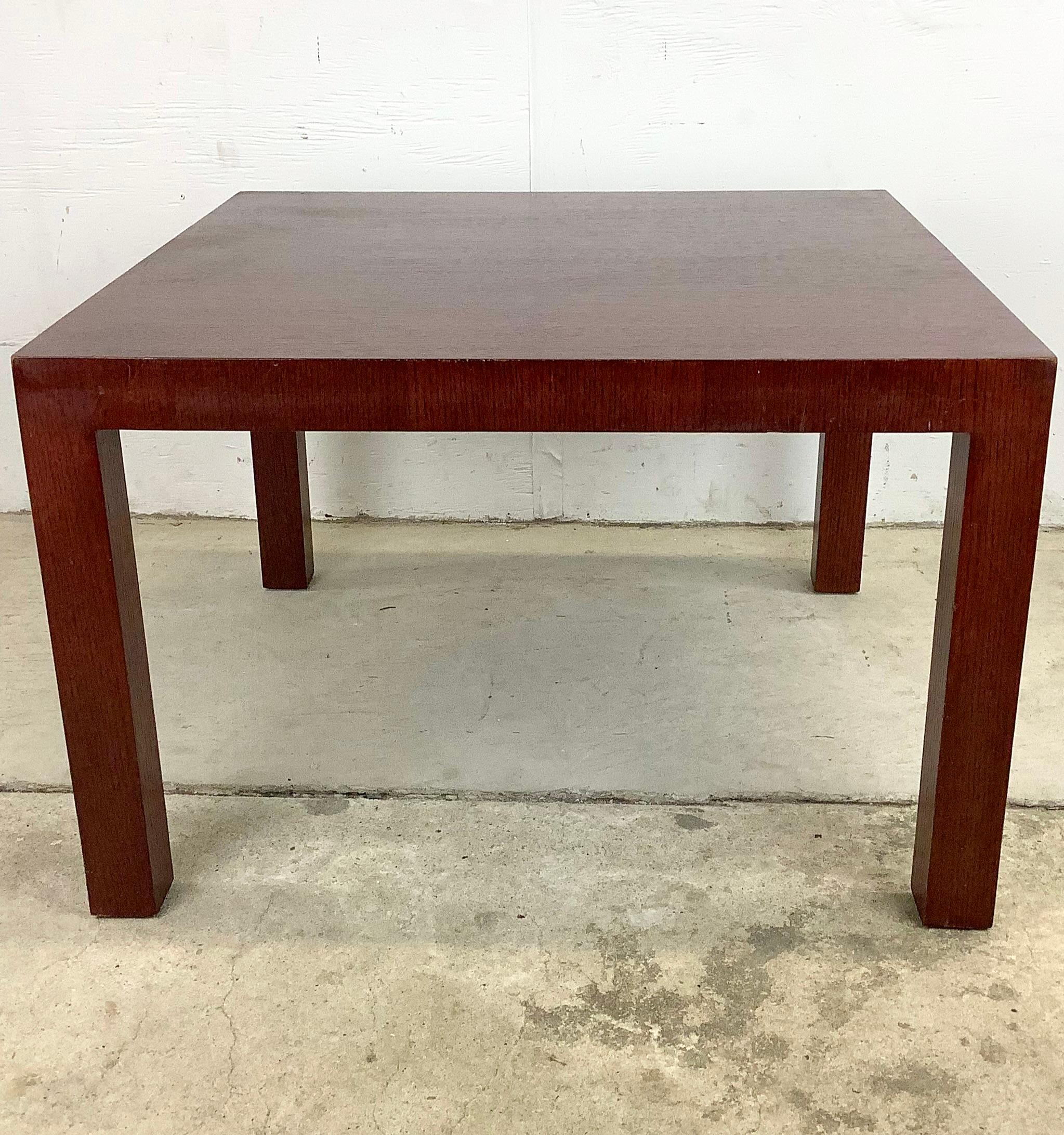 Other Tall Modern Square Side Table by Knoll For Sale