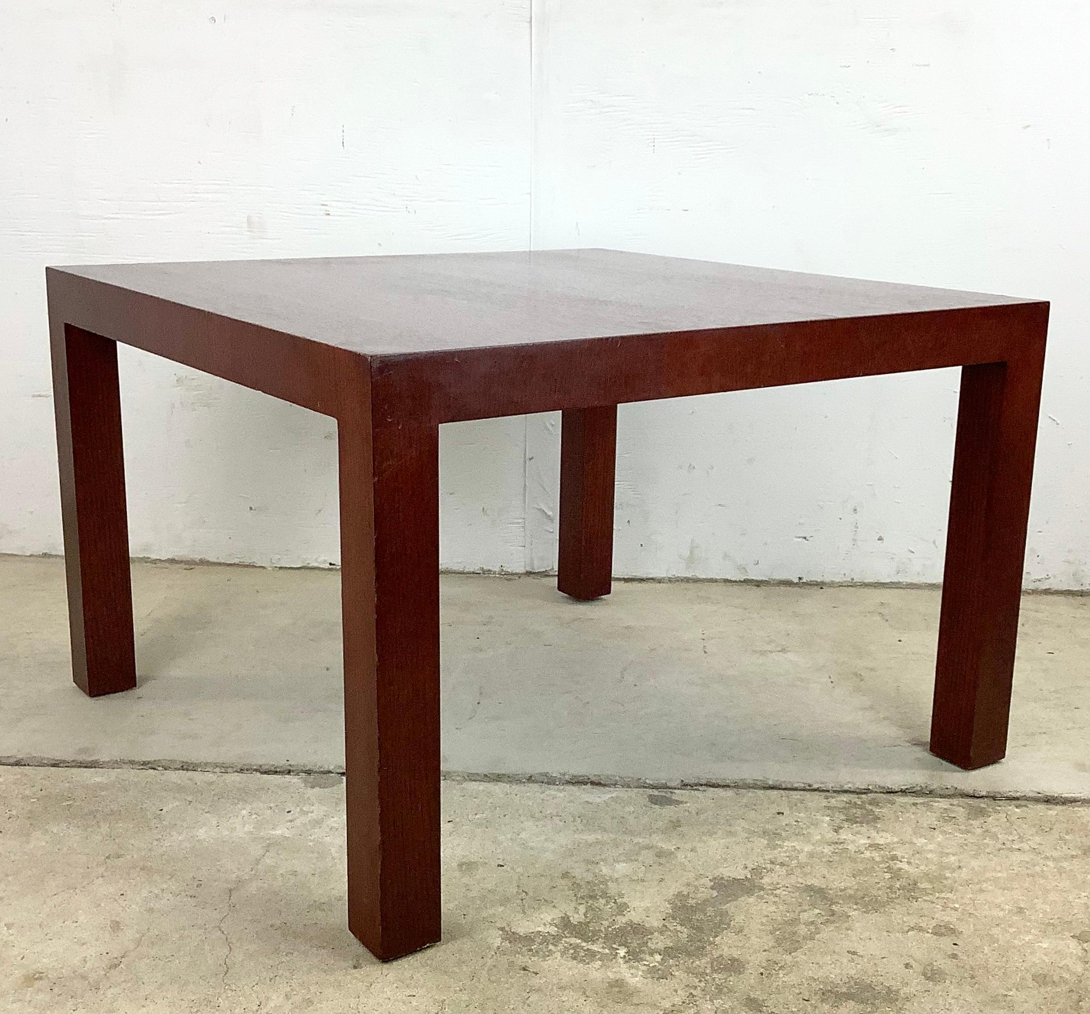 Tall Modern Square Side Table by Knoll In Good Condition For Sale In Trenton, NJ