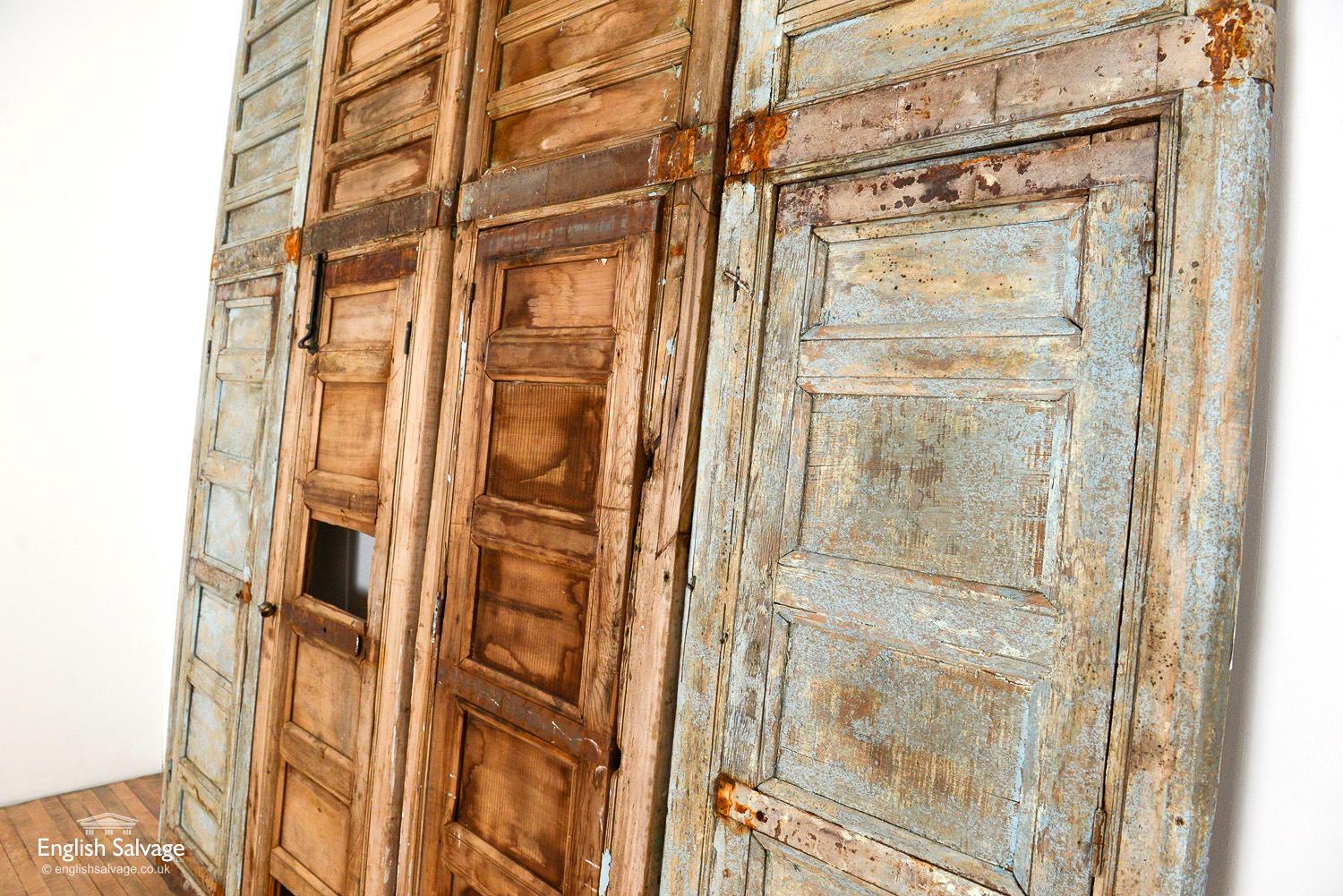 Tall Moroccan Pine Doors with Judas Gates, 20th Century For Sale 3