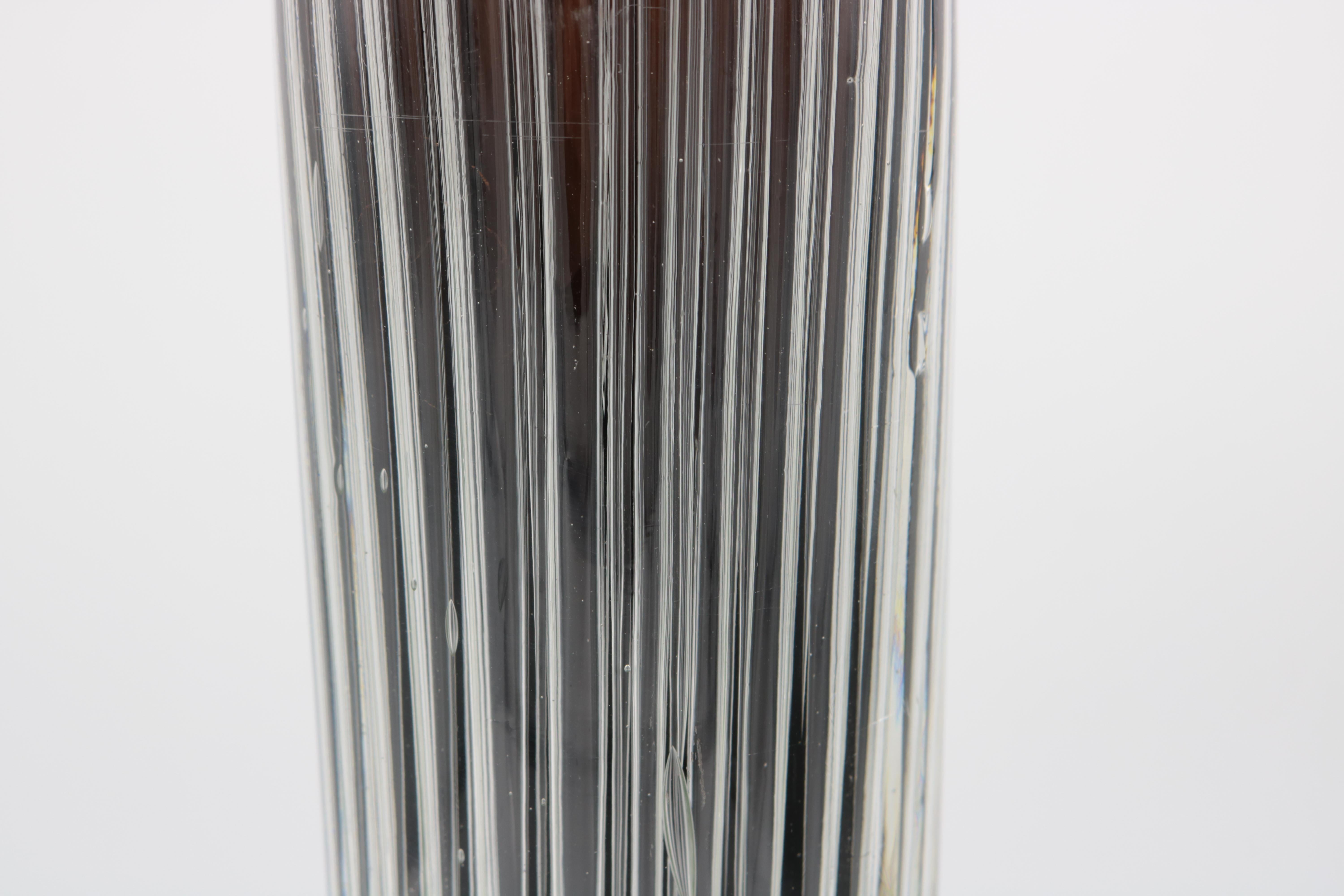 Moderno Vaso alto in vetro artistico di Murano di Paolo Venini in vendita