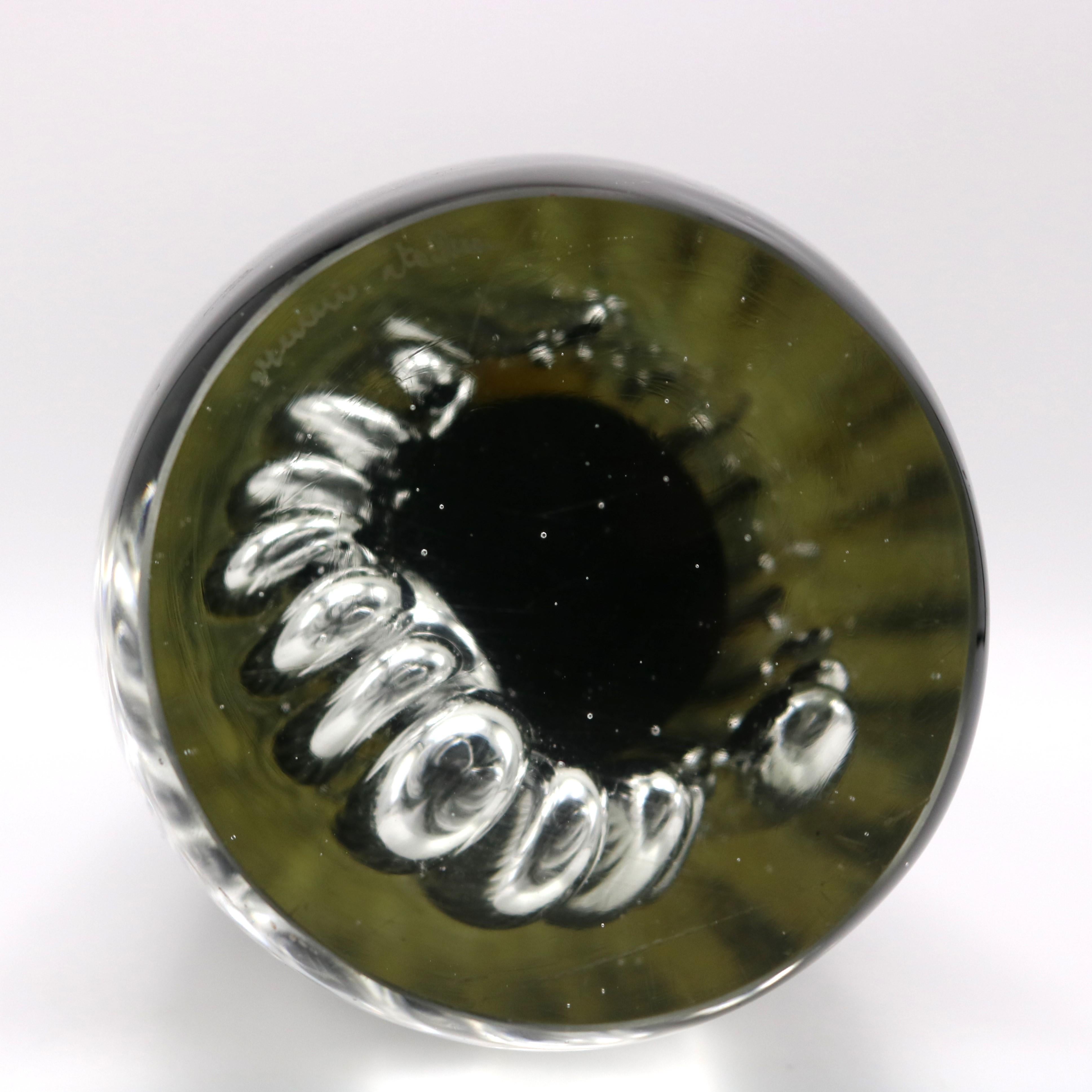 Metà XX secolo Vaso alto in vetro artistico di Murano di Paolo Venini in vendita