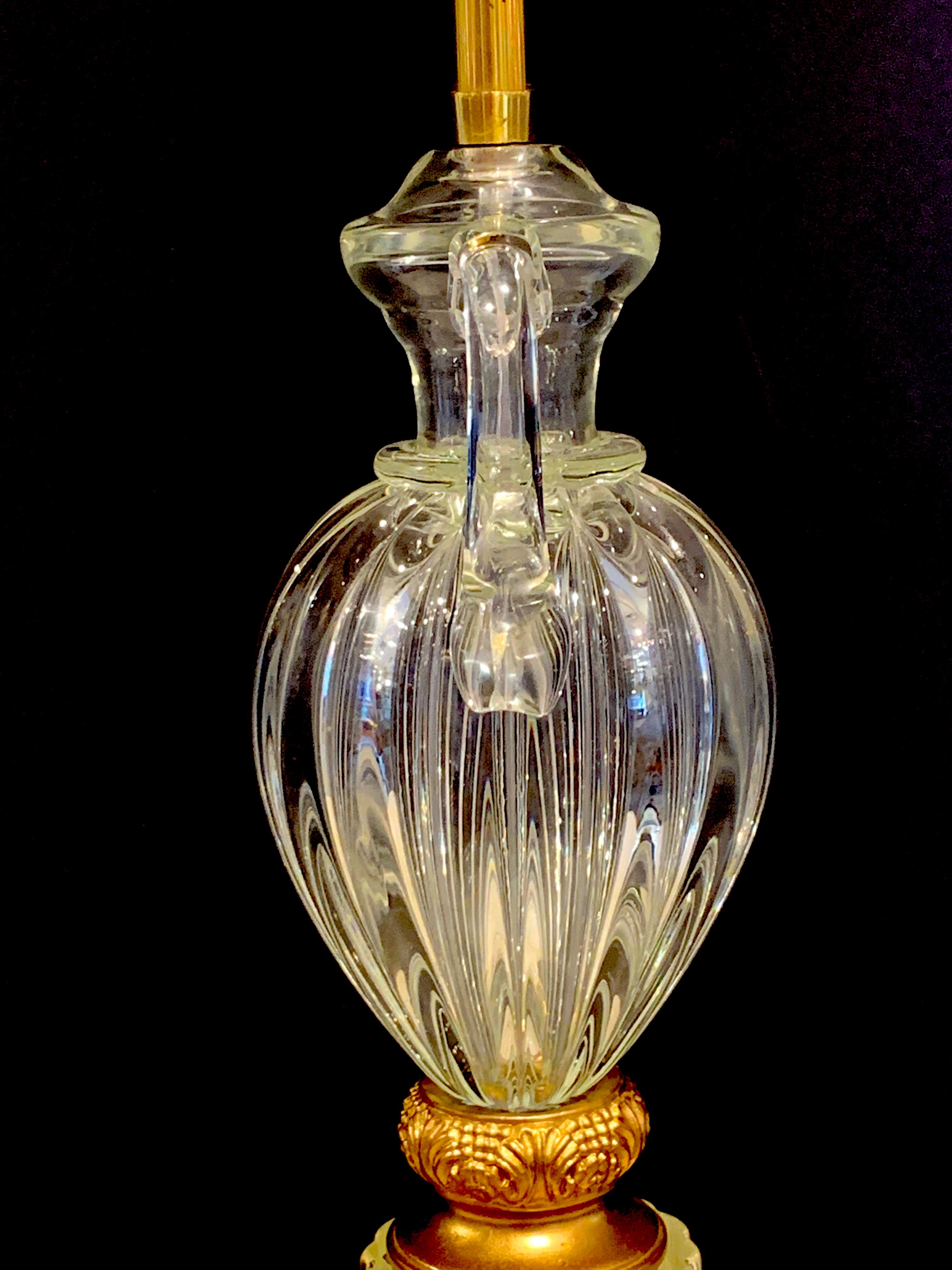 20th Century Tall Murano Glass Amphora Lamp by Marbro