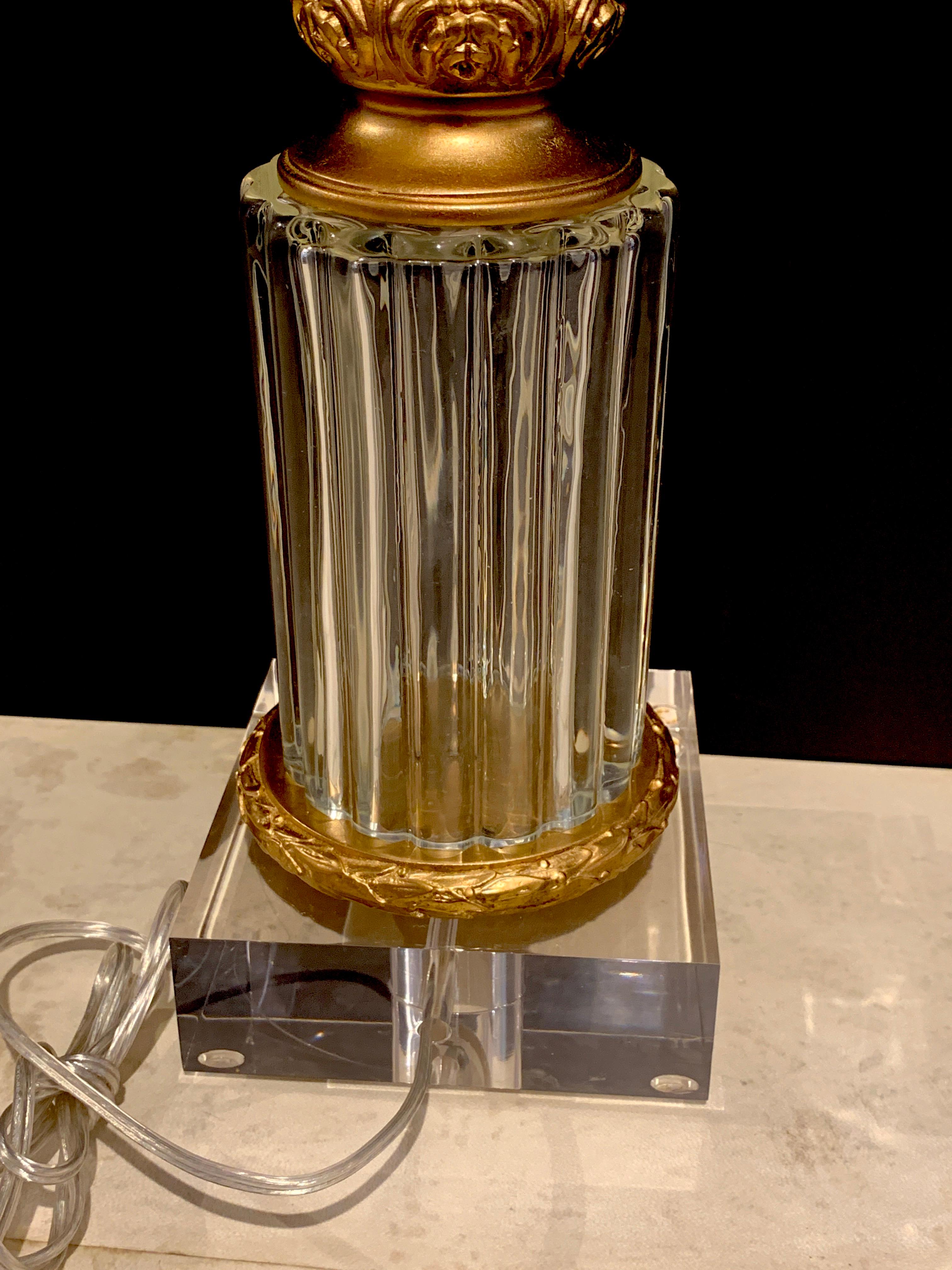 Tall Murano Glass Amphora Lamp by Marbro 2