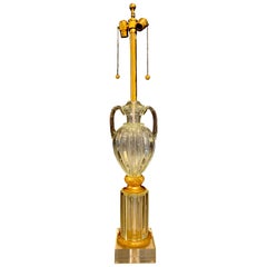 Tall Murano Glass Amphora Lamp by Marbro