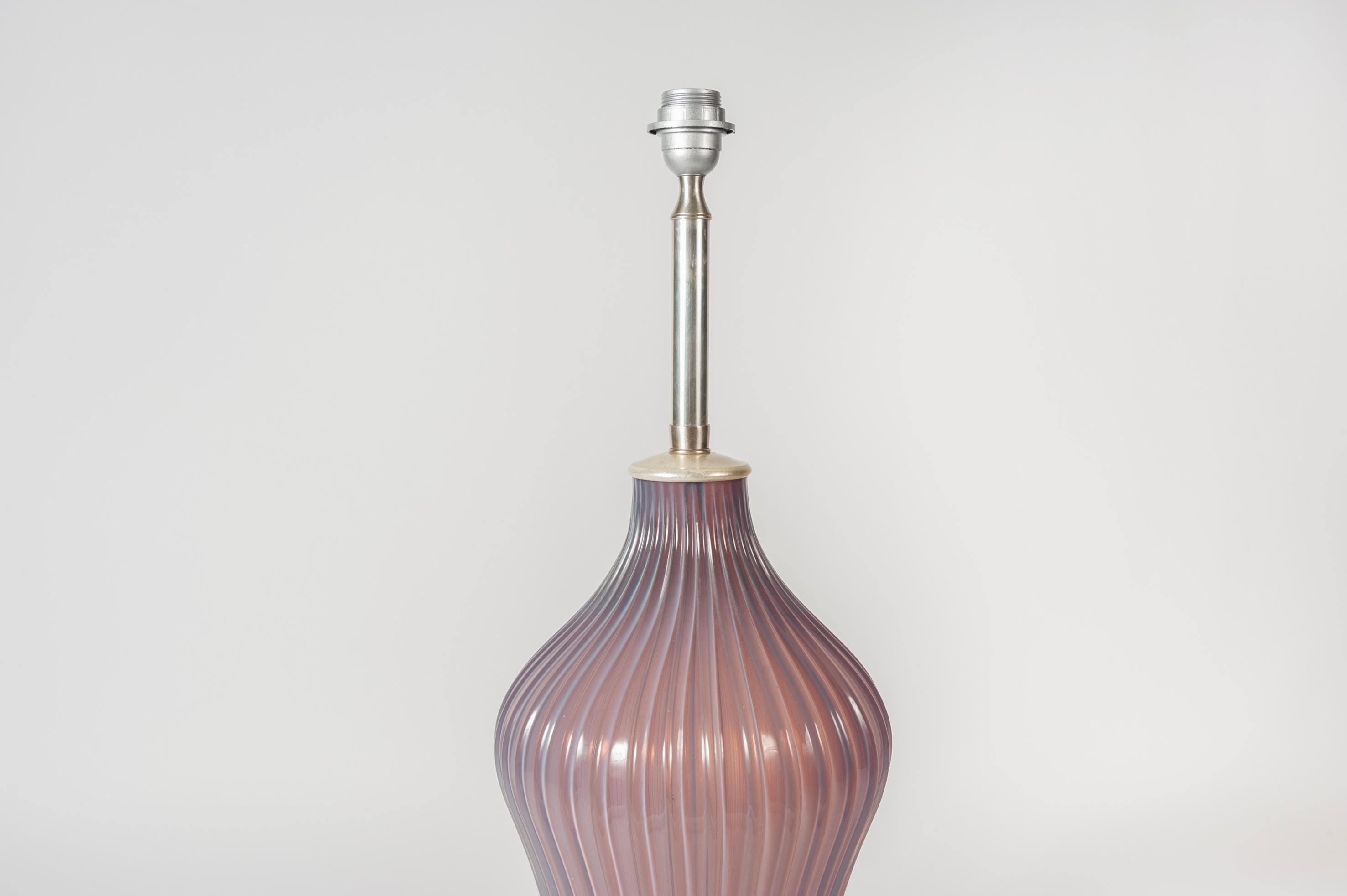 Italian Tall Murano Glass Lamp