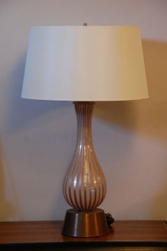 Tall Murano Glass Table Lamp by Dino Martens for Aureliano Toso