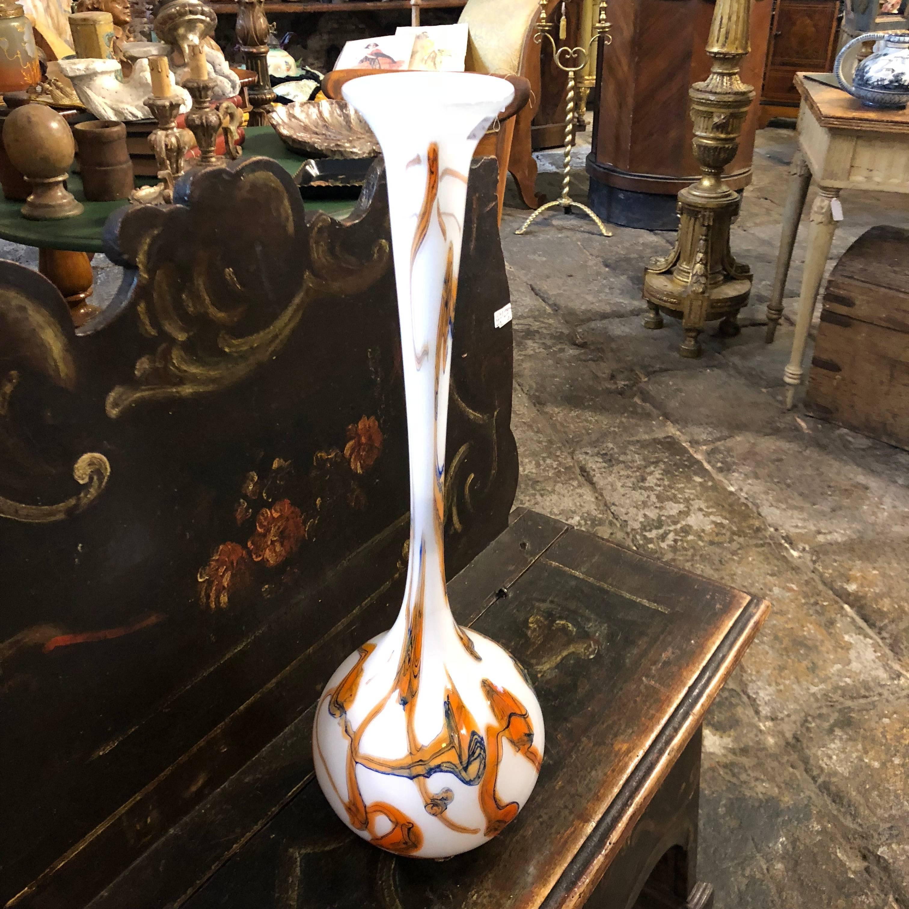 Tall Murano Glass Vase, circa 1970 4