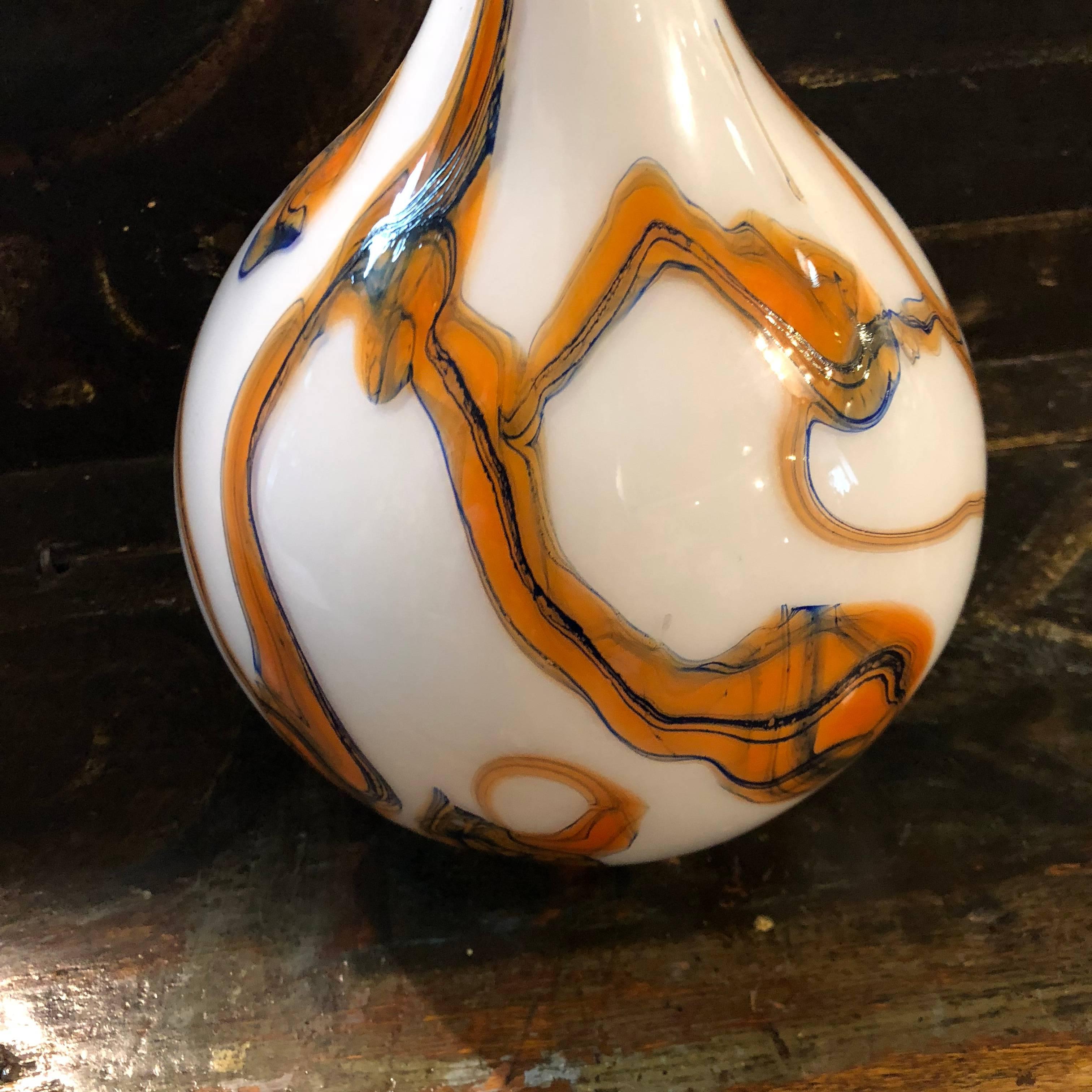 Mid-Century Modern Tall Murano Glass Vase, circa 1970