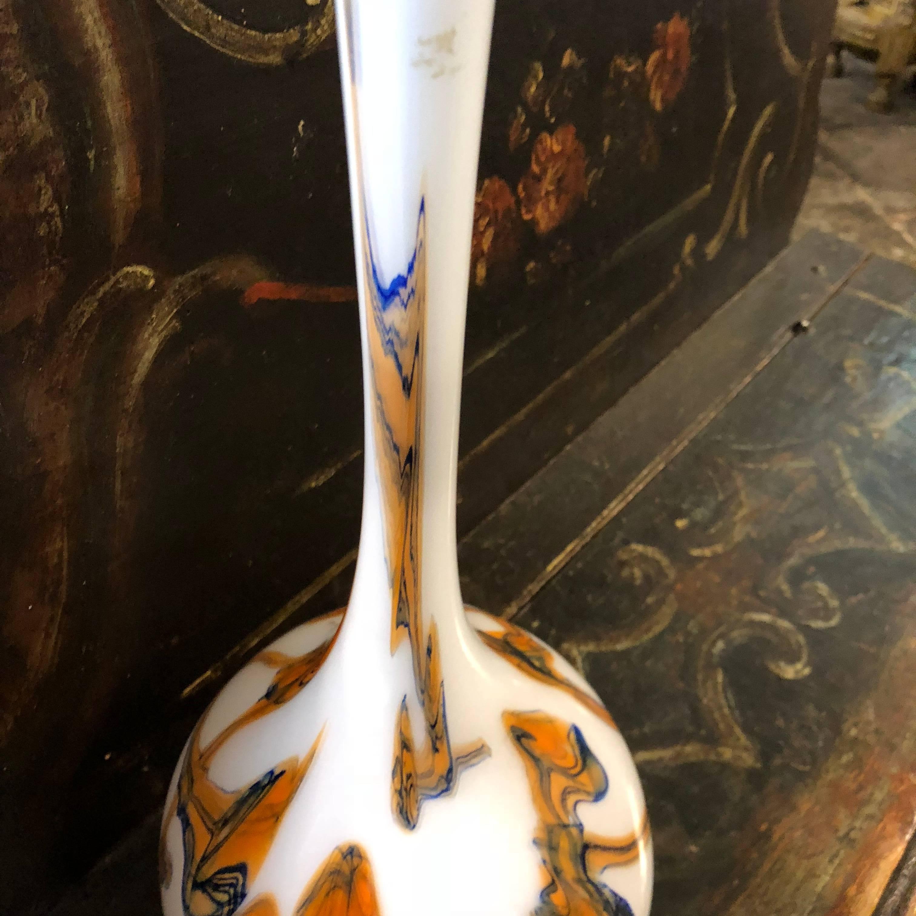 Tall Murano Glass Vase, circa 1970 In Excellent Condition In Aci Castello, IT