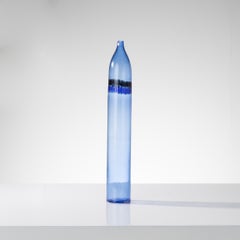 Tall Murano Glass Vase with Murrines by Peter Pelzel, Vetreria Vistosi Murano