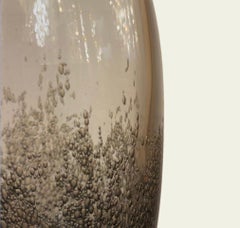 Tall Murano Pulegoso Smoke Glass Vase, Made to Order
