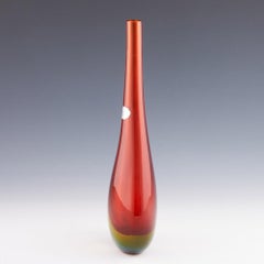 Tall Murano Sommerso Vase, c1955