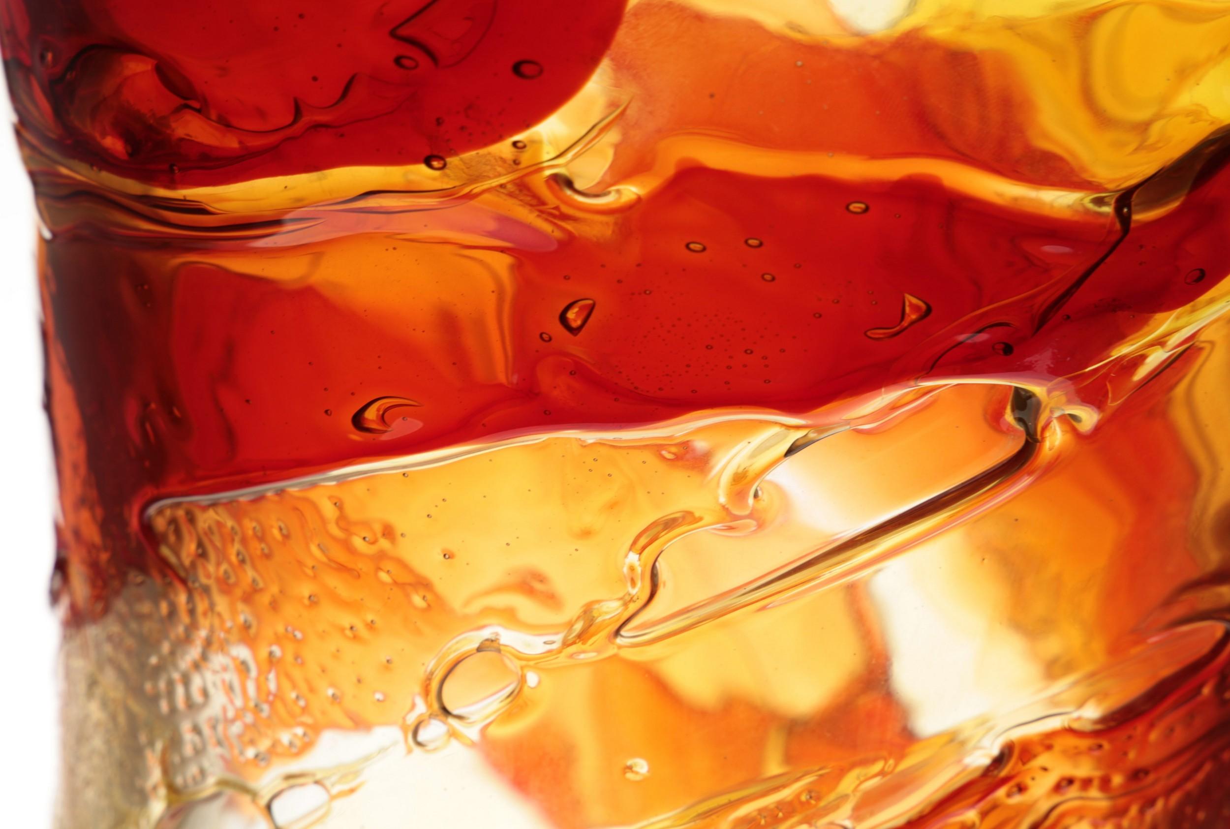 Tall Murano Vase with Hot Glass Colors Applied in the Manner of Gae Aulenti 2