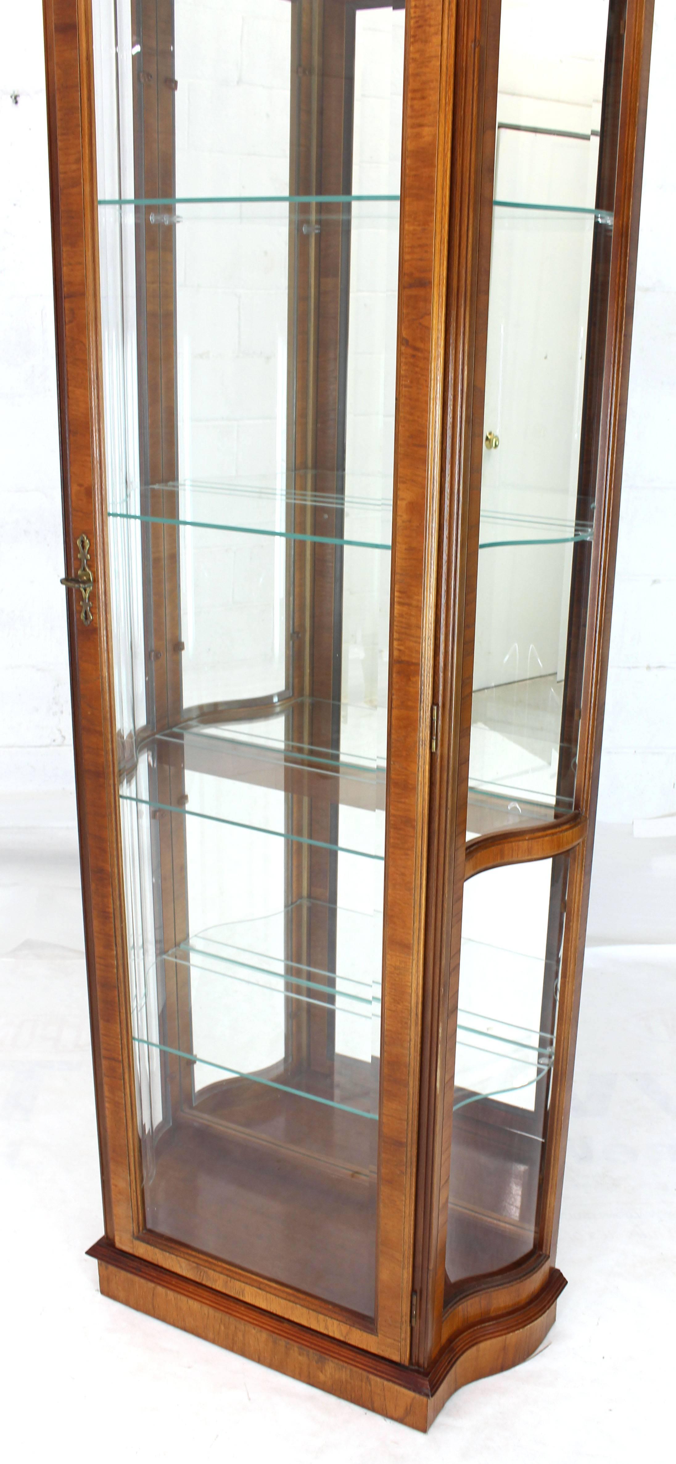 thin curio cabinet