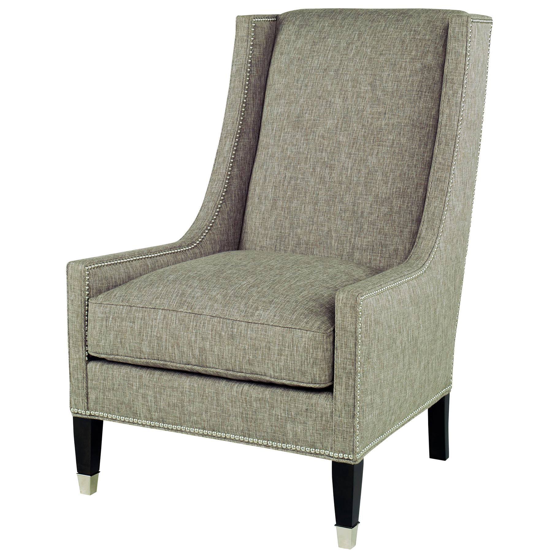 Tall Navarre Chair in Gray by CuratedKravet