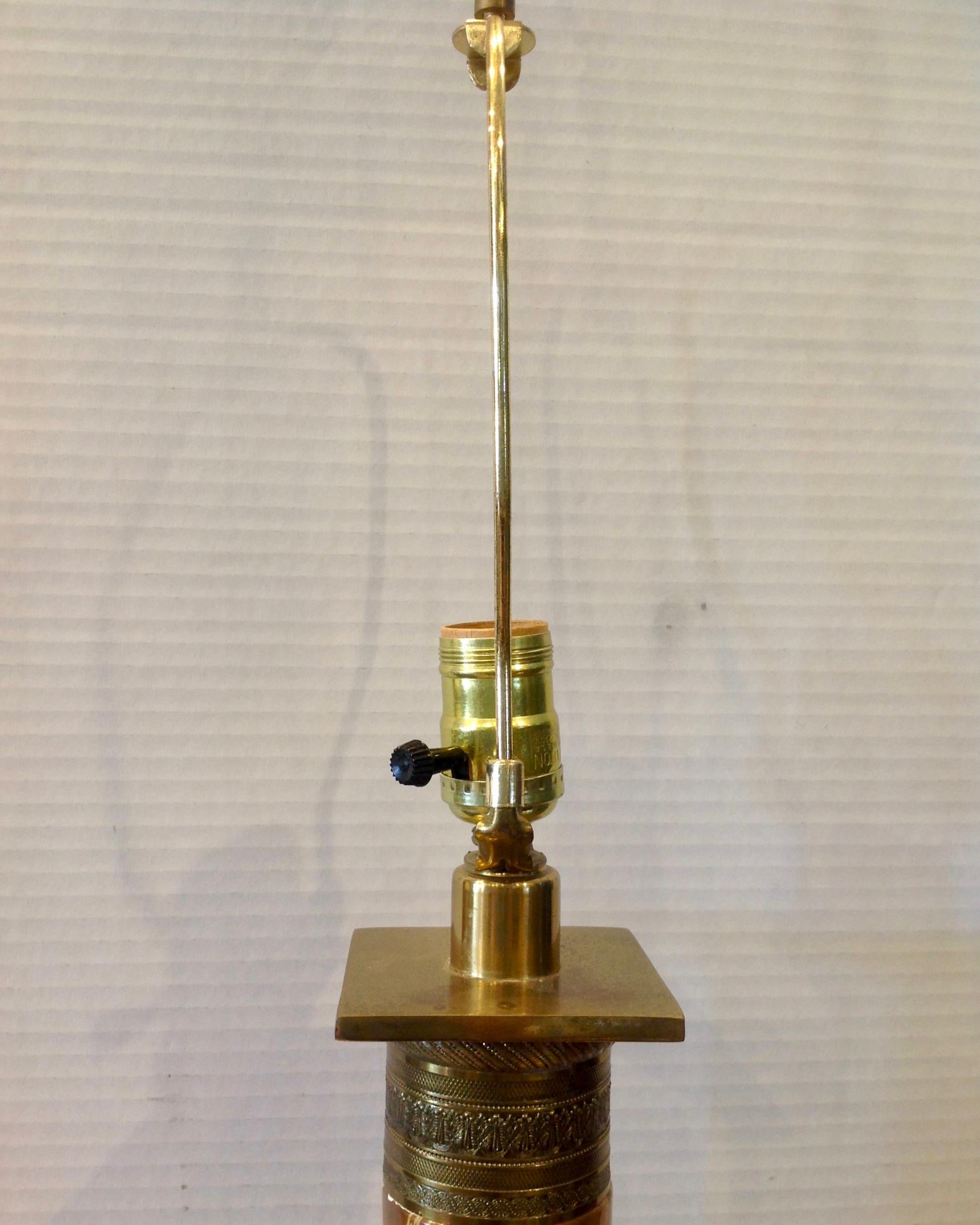 Brass Tall Neoclassic Lamp