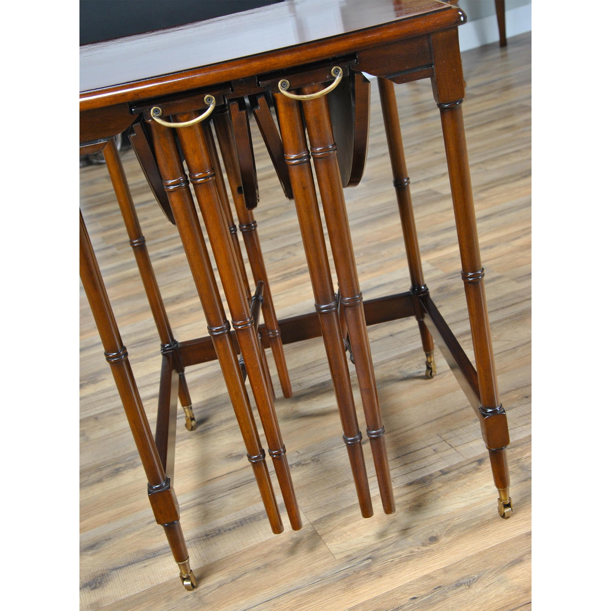 Contemporary Tall Nesting Tables For Sale