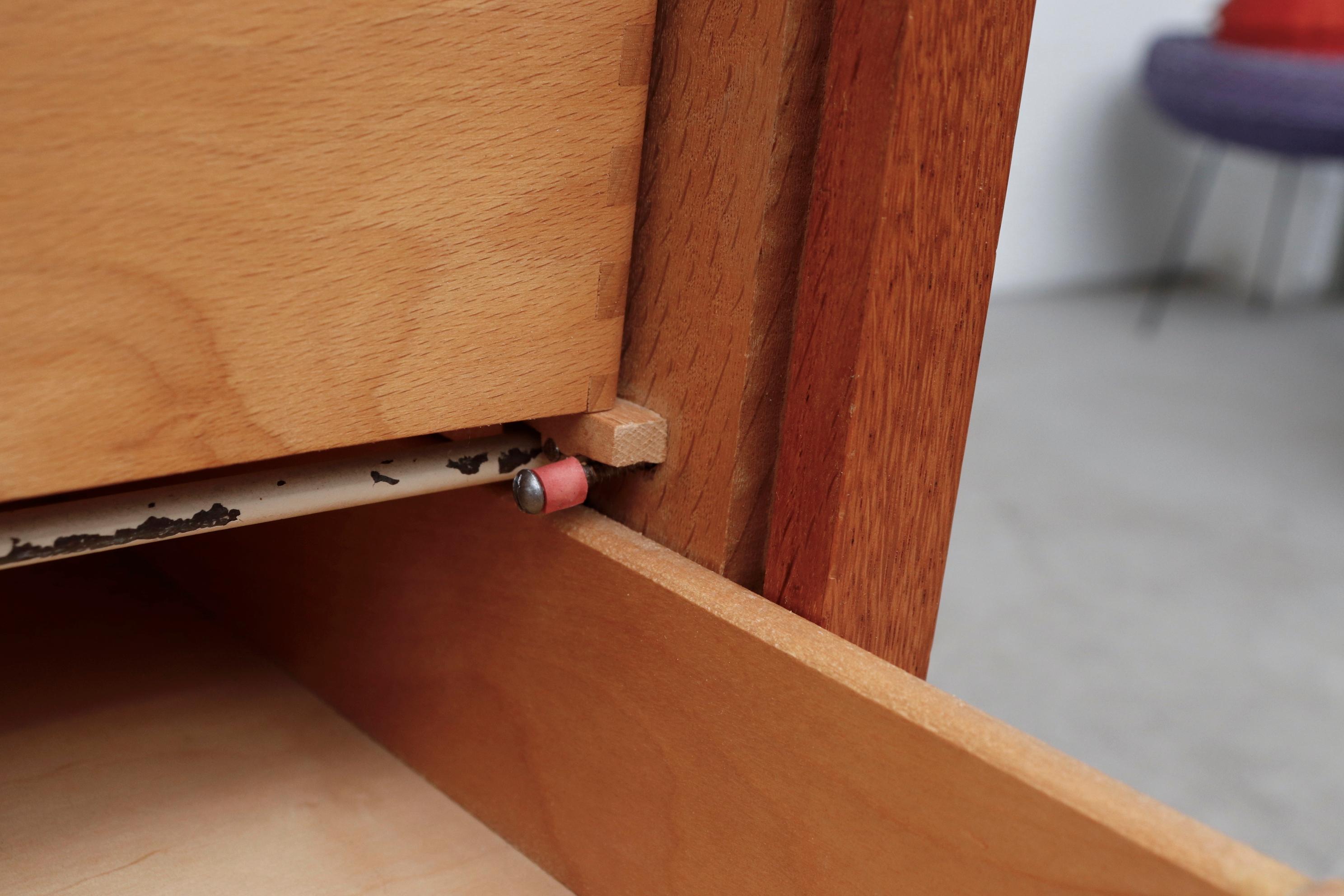 Tall Oak Eeka File Cabinet with Tambourd Door 3