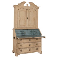 Grand bureau secrétaire en Oak de Suède, vers 1800-20