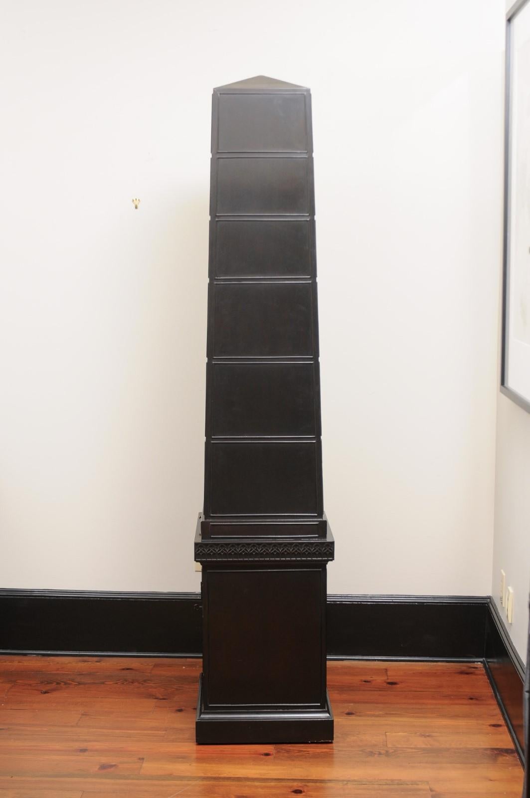 Tall Obelisk Bookcase by Baker 5