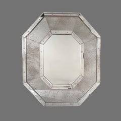 Tall 'Octogone' Beveled Mirror by Design Frères