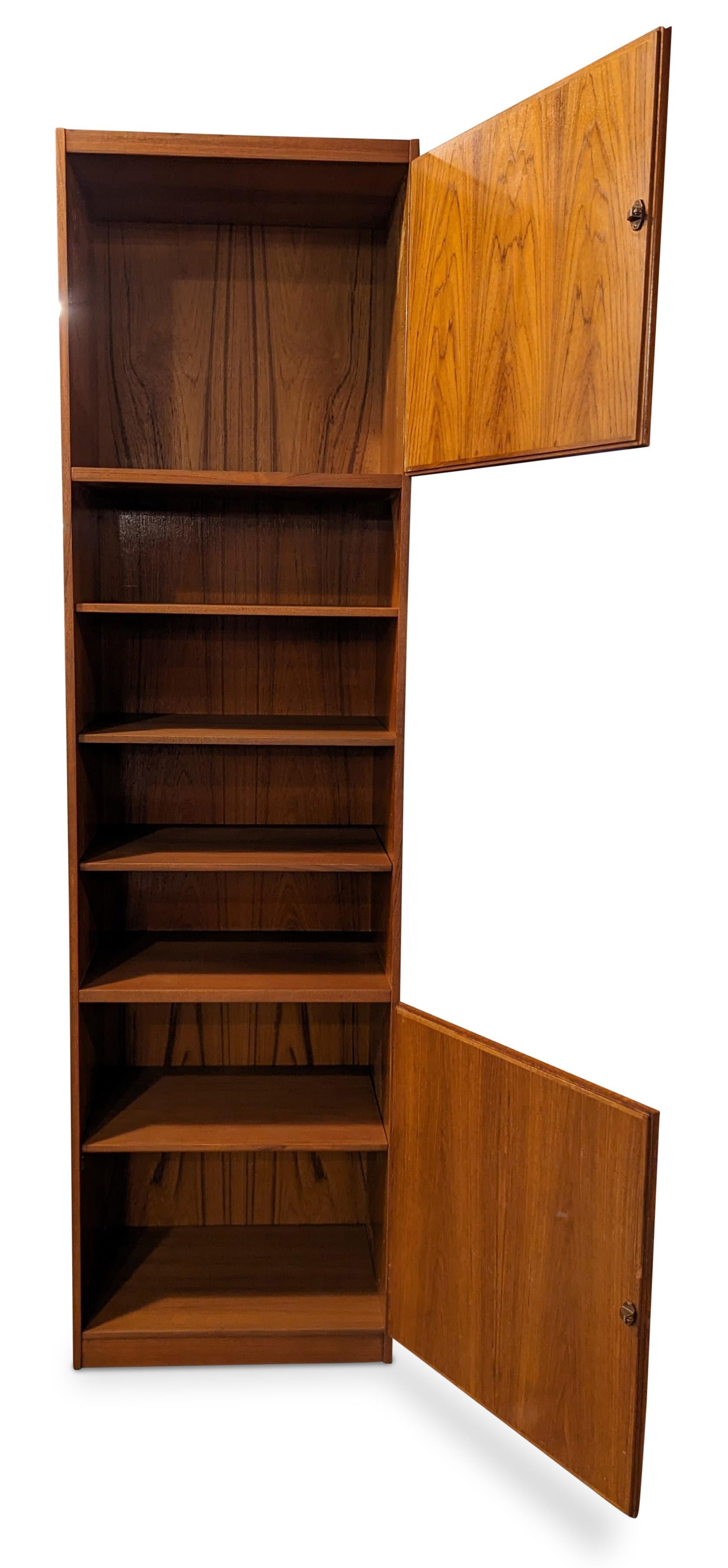 Mid-Century Modern Tall Omann Jun Teak Bookcase - 0823183 Vintage Danish Mid Century  For Sale