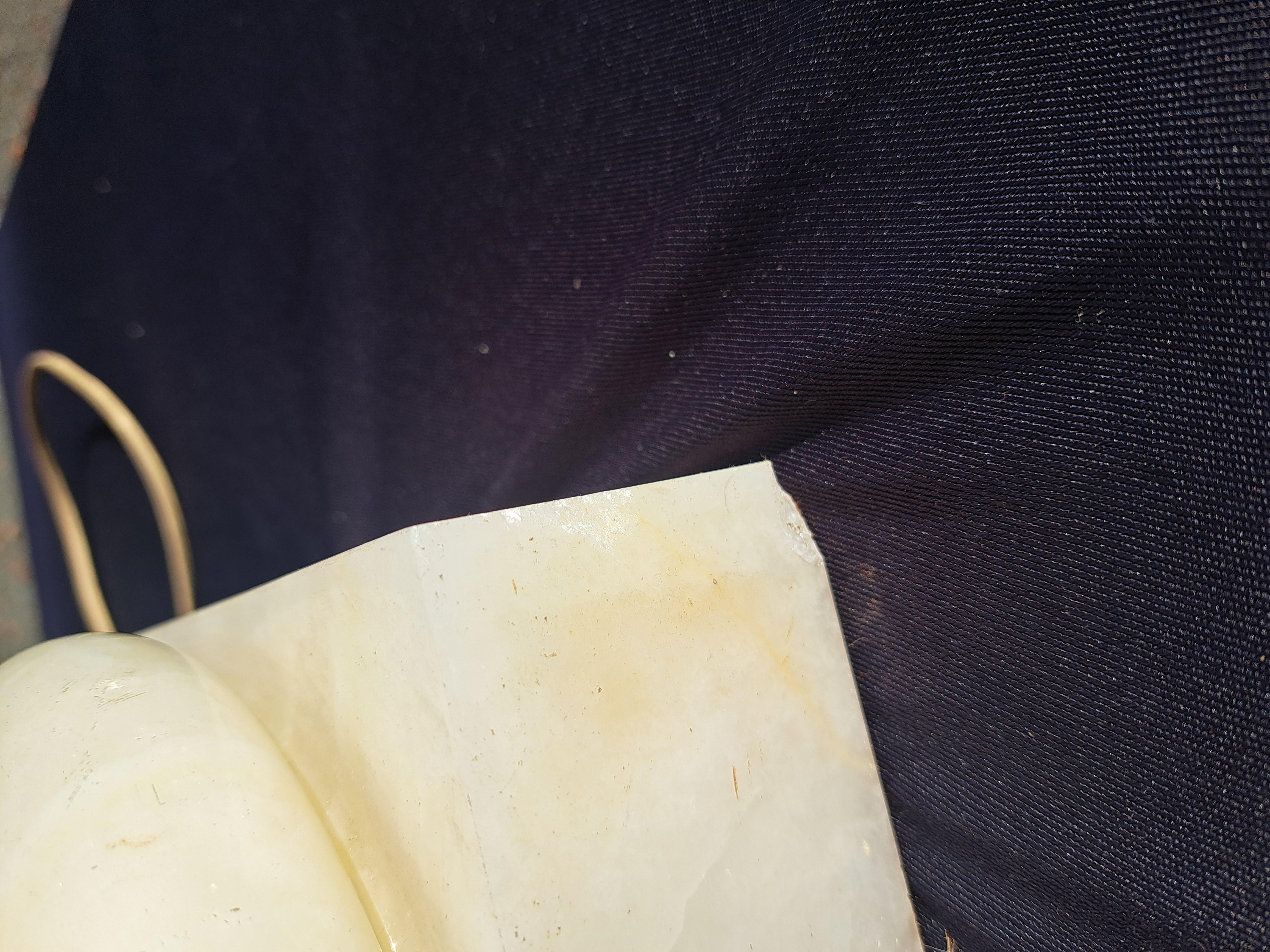 Coppia di lampade alte in onice/labastro in vendita 11