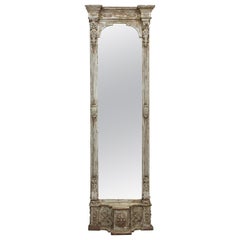 Tall Original Finish 19th Century Mirror