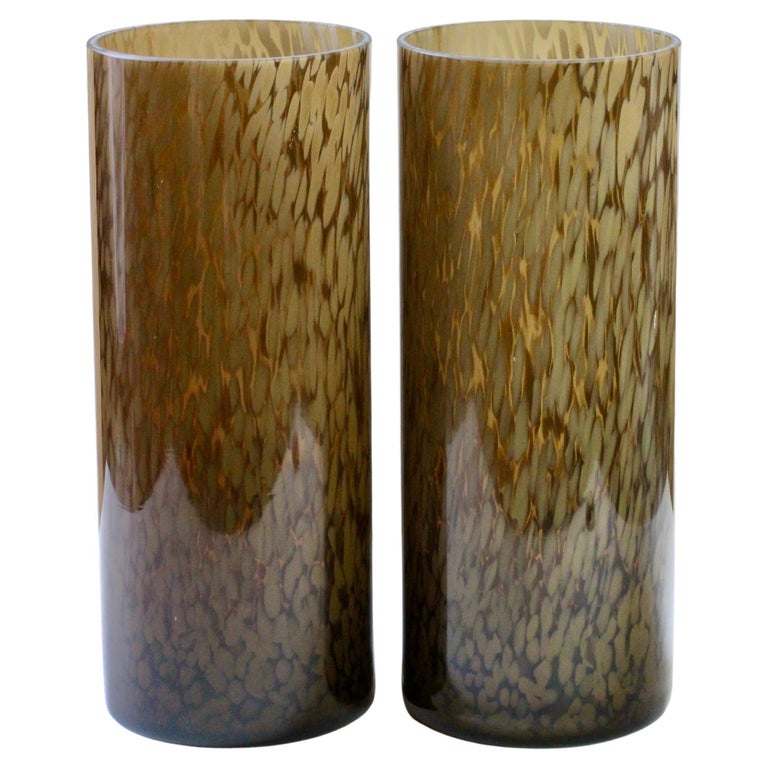 Glass Vase in blue/yellow speckled (BG) Glass Vase in blue/yellow speckled (BG)