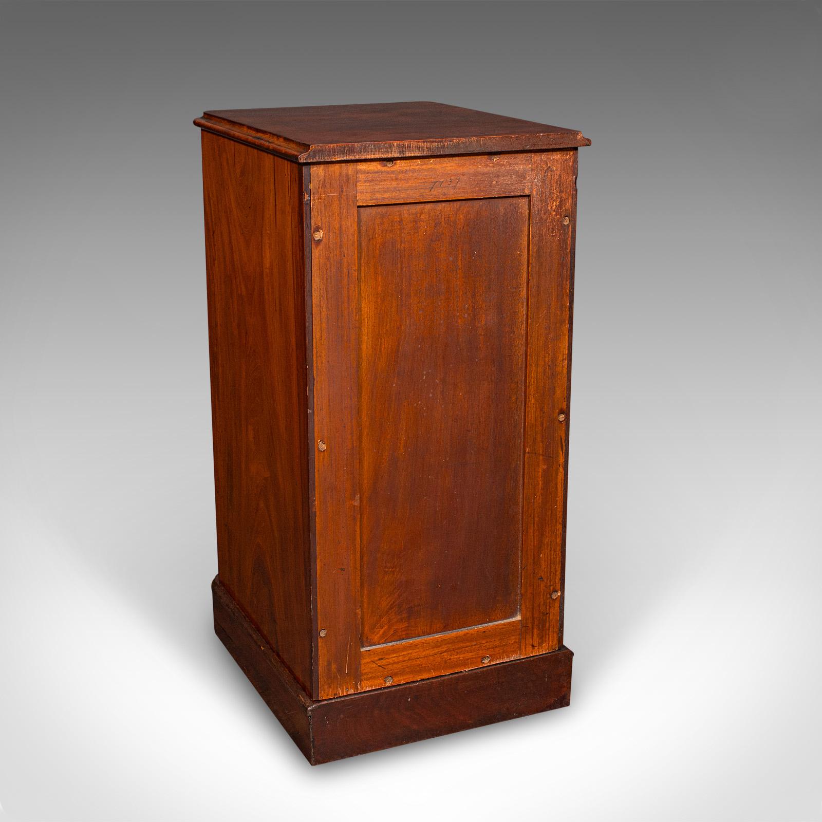 Tall Pair of Antique Nightstands, English, Chest of Drawers, Bedside, Victorian In Good Condition For Sale In Hele, Devon, GB
