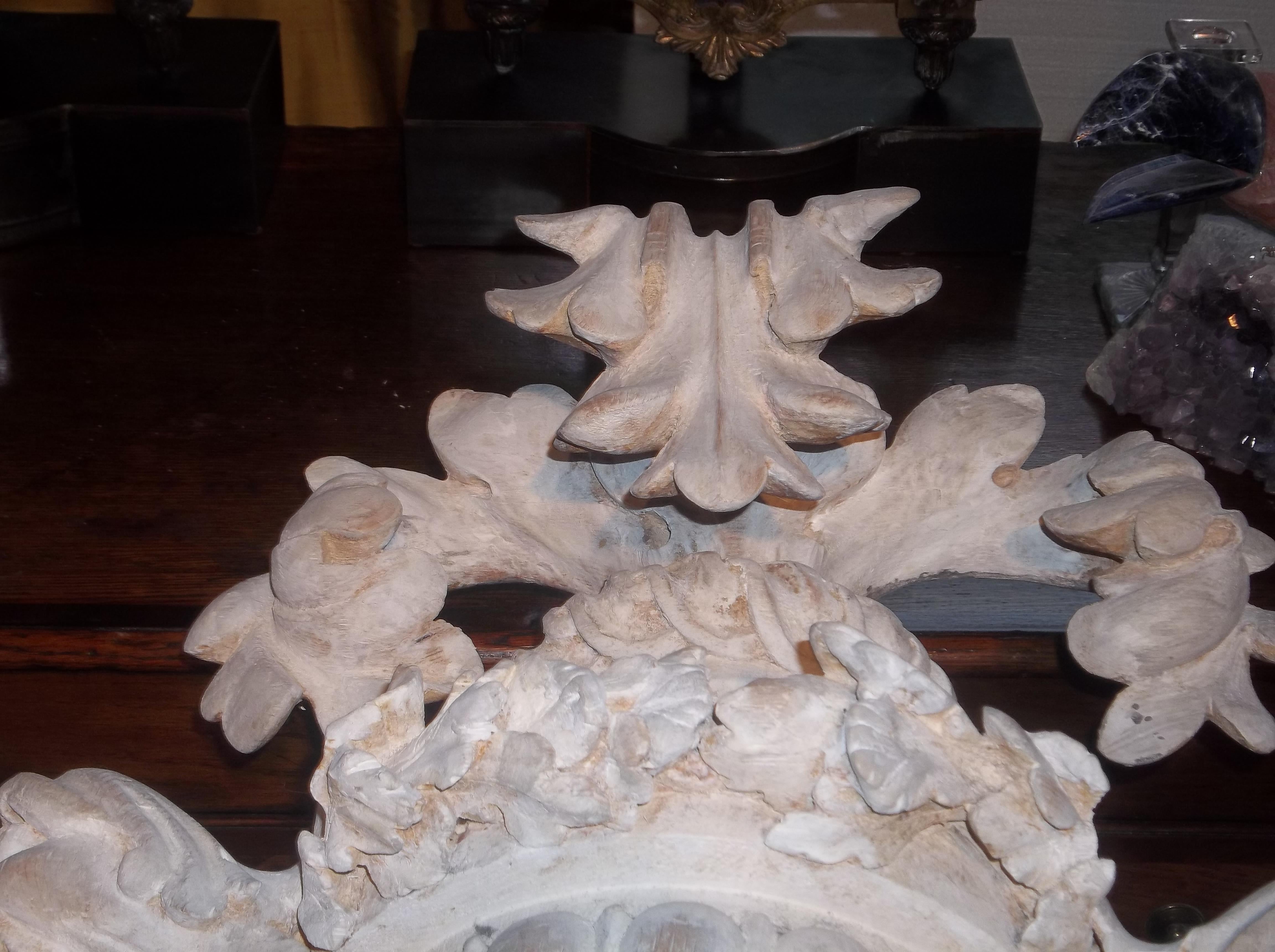 Tall Pair of Carved Floral and Foliate Architectural Fragments or Appliques 4