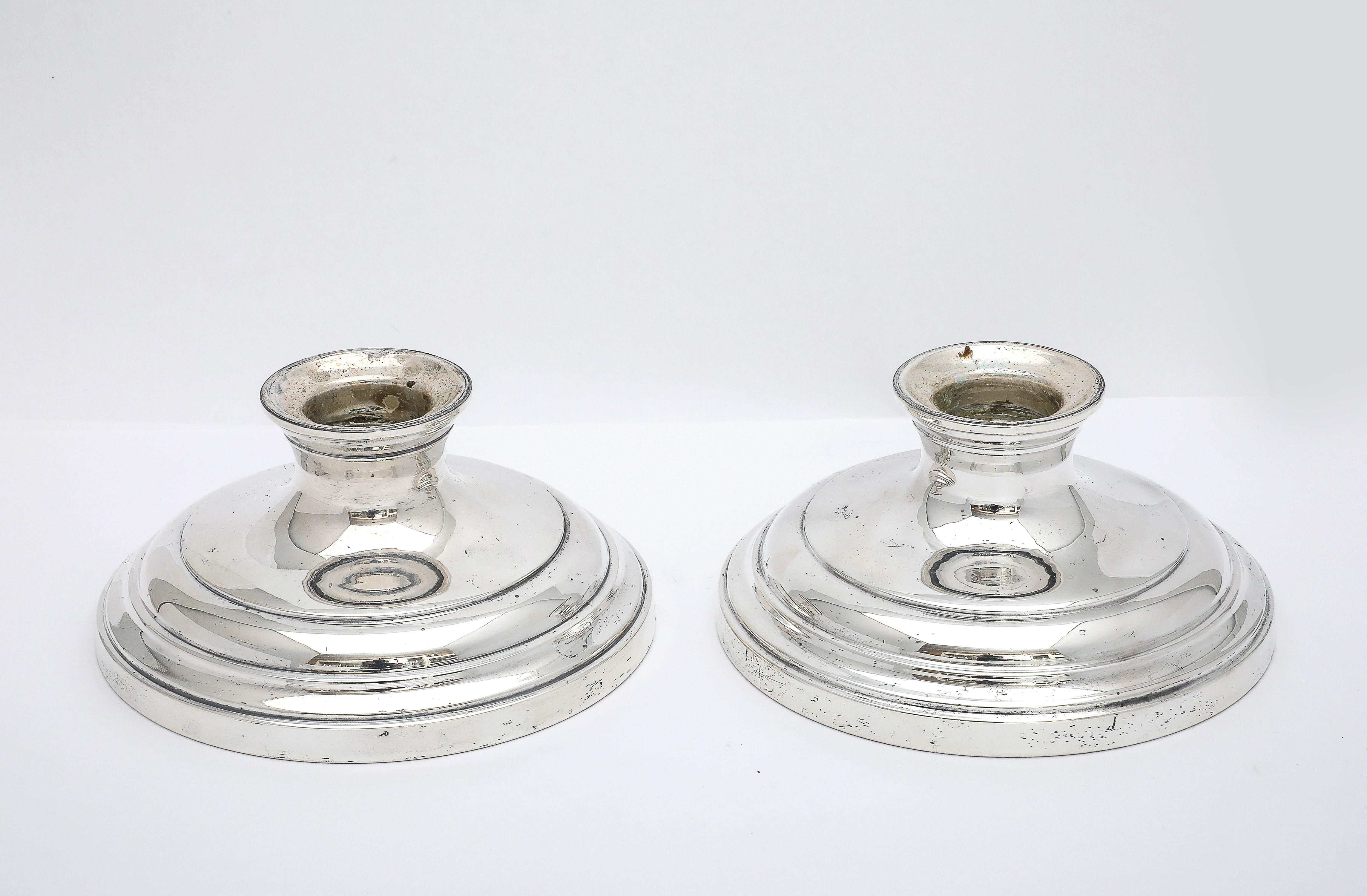  Tall Pair of Sterling Silver George III-Style Candlesticks - S. Kirk and Son For Sale 10