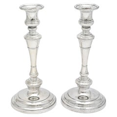  Tall Pair of Sterling Silver George III-Style Candlesticks - S. Kirk and Son