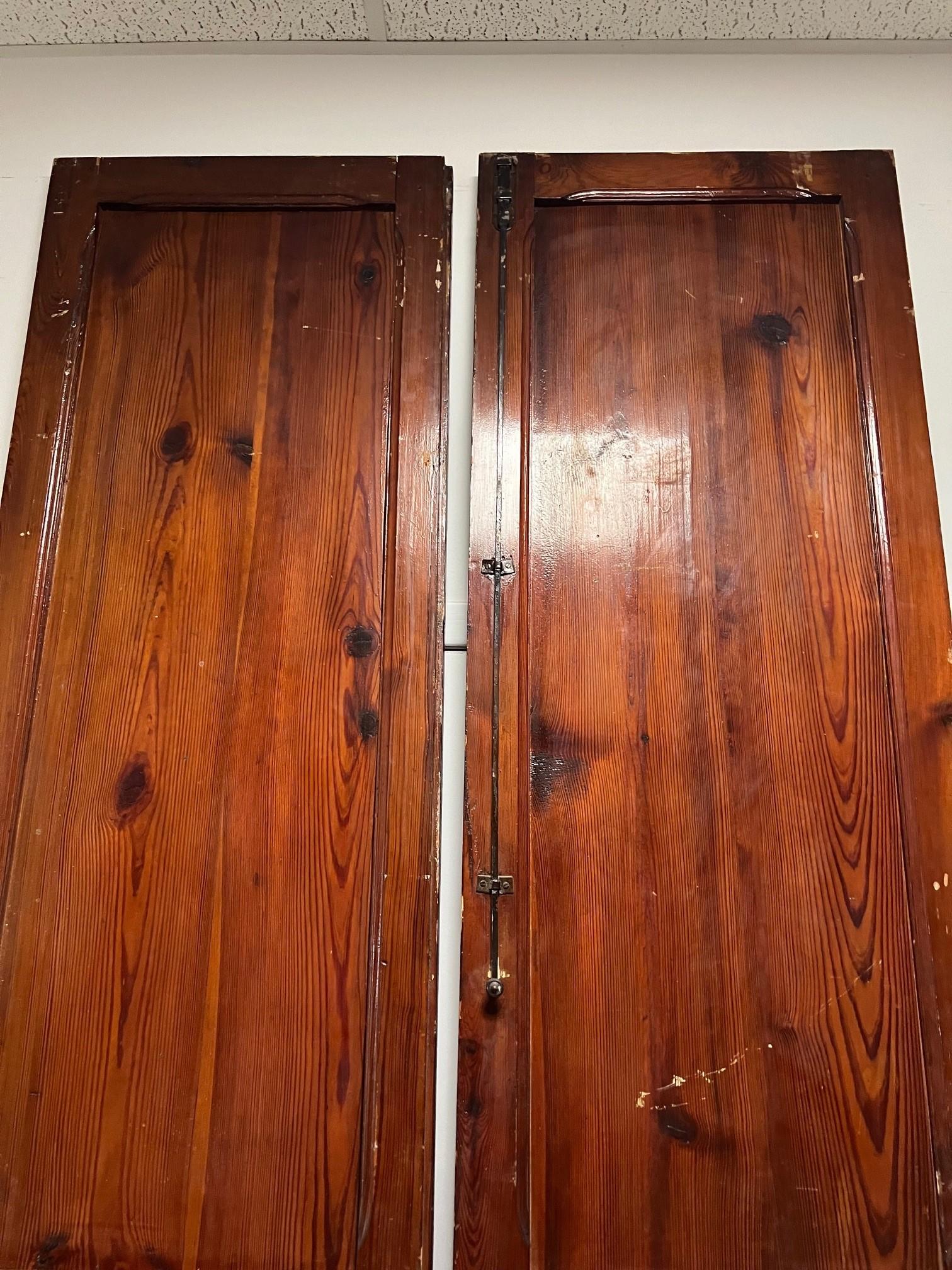 Tall Pair of Wood Interior Doors from Europe For Sale 5