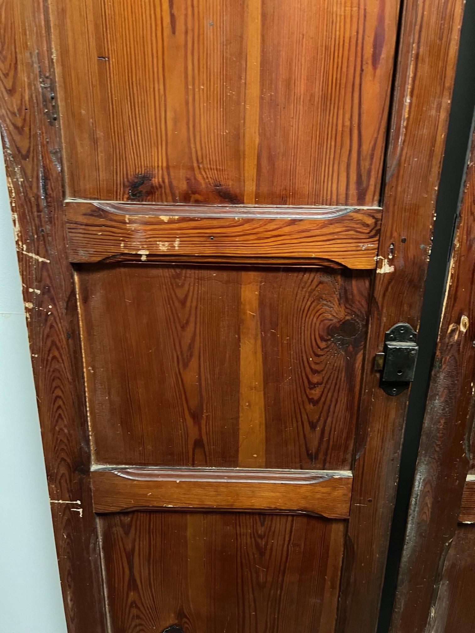 Tall Pair of Wood Interior Doors from Europe For Sale 6
