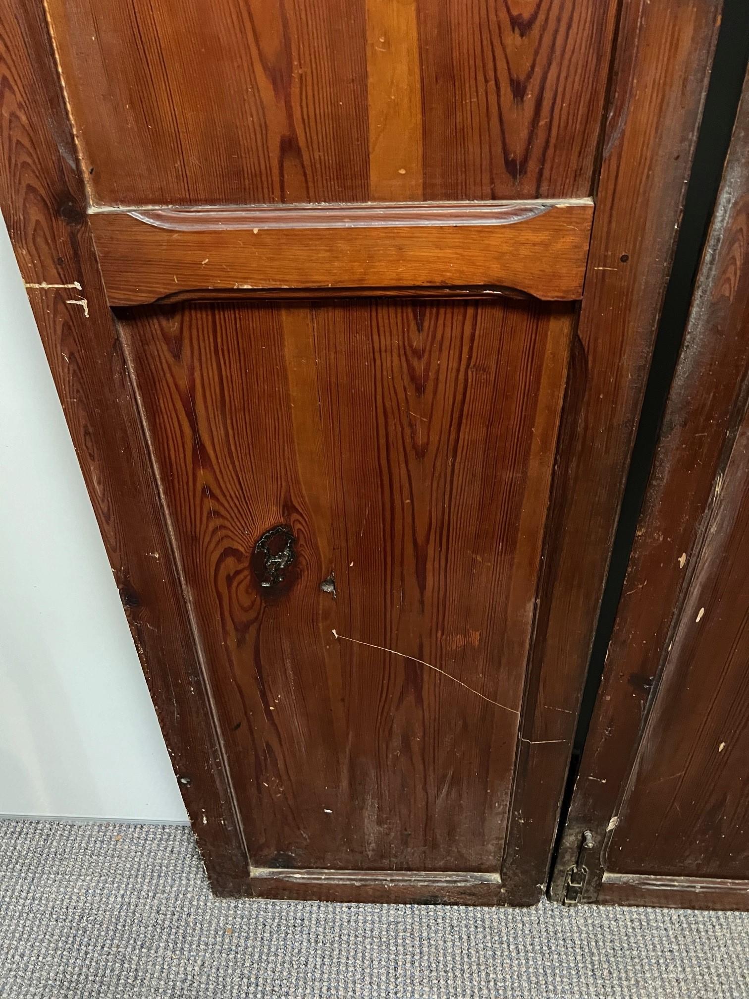 Tall Pair of Wood Interior Doors from Europe For Sale 7