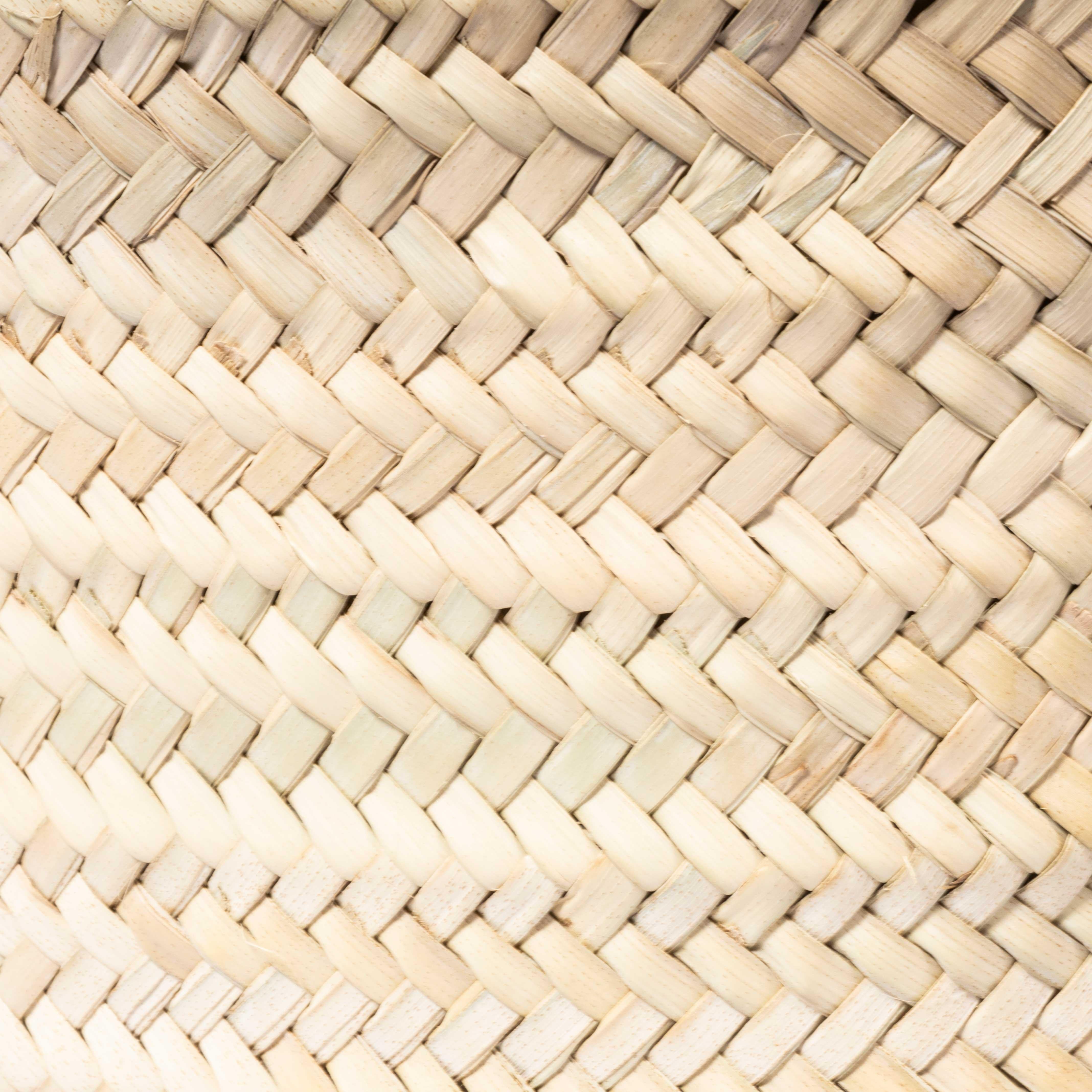 XXIe siècle et contemporain Grand panier en feuilles de palmier en vente