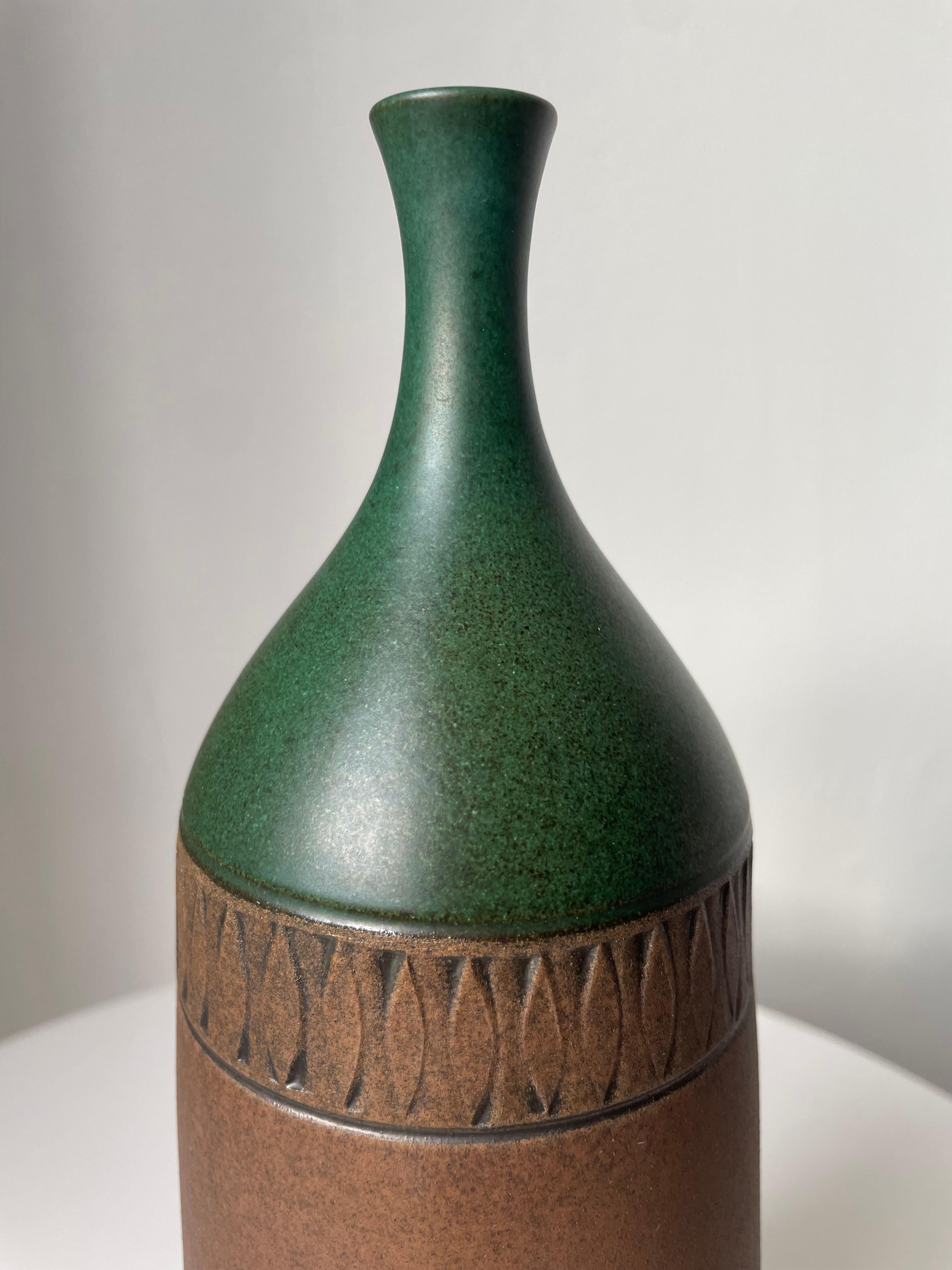 Tall Palmgren Handmade Ceramic Vase, 1960s  For Sale 5