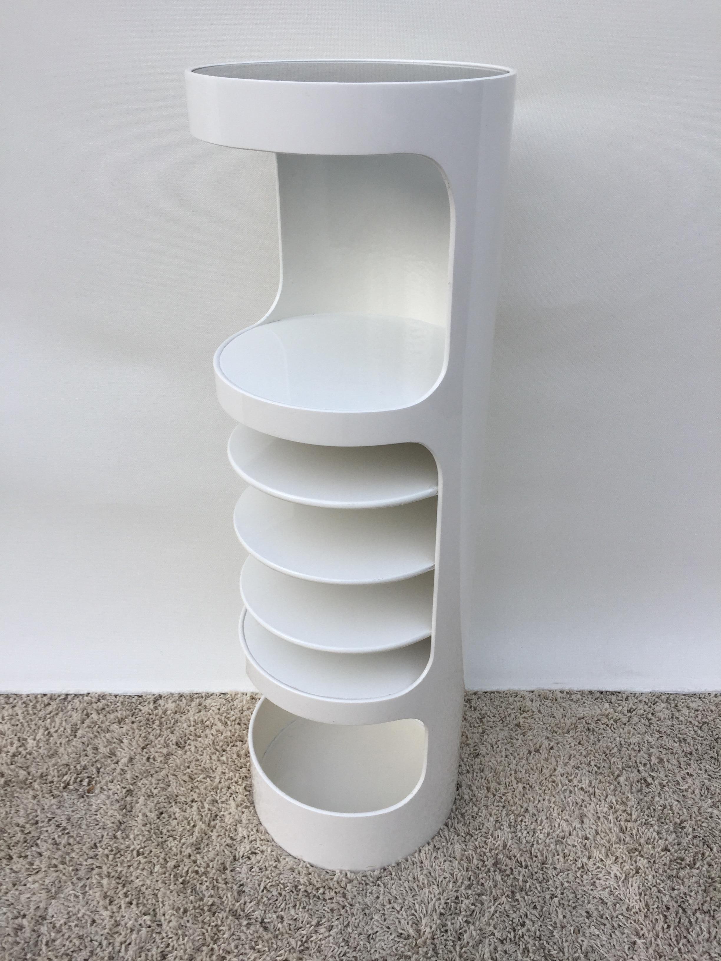 Anodized Tall Pedestal Holland Co. Pedestal or Storage Table Display