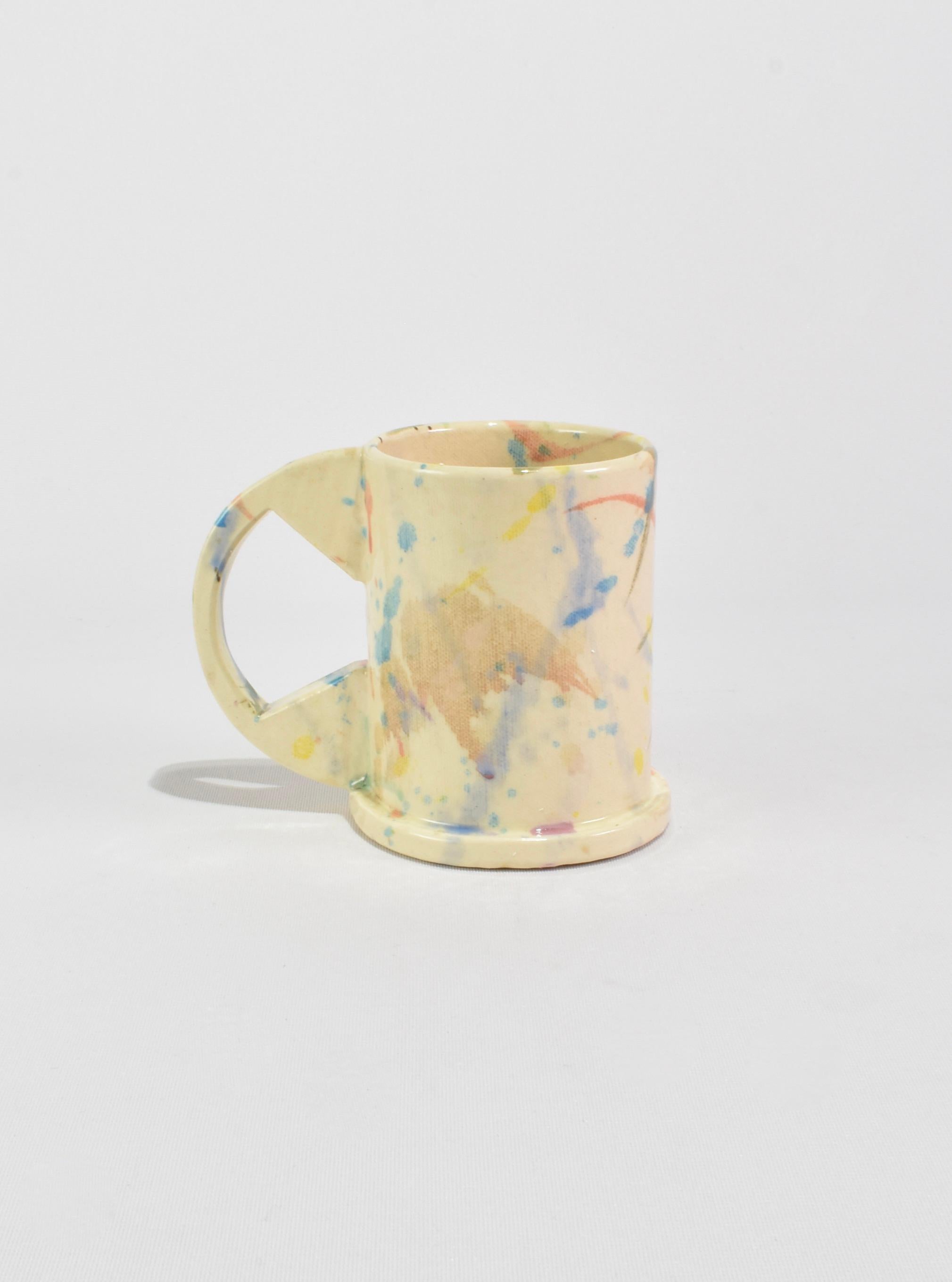 Hand-Crafted Tall Peter Shire Splatter Mug For Sale